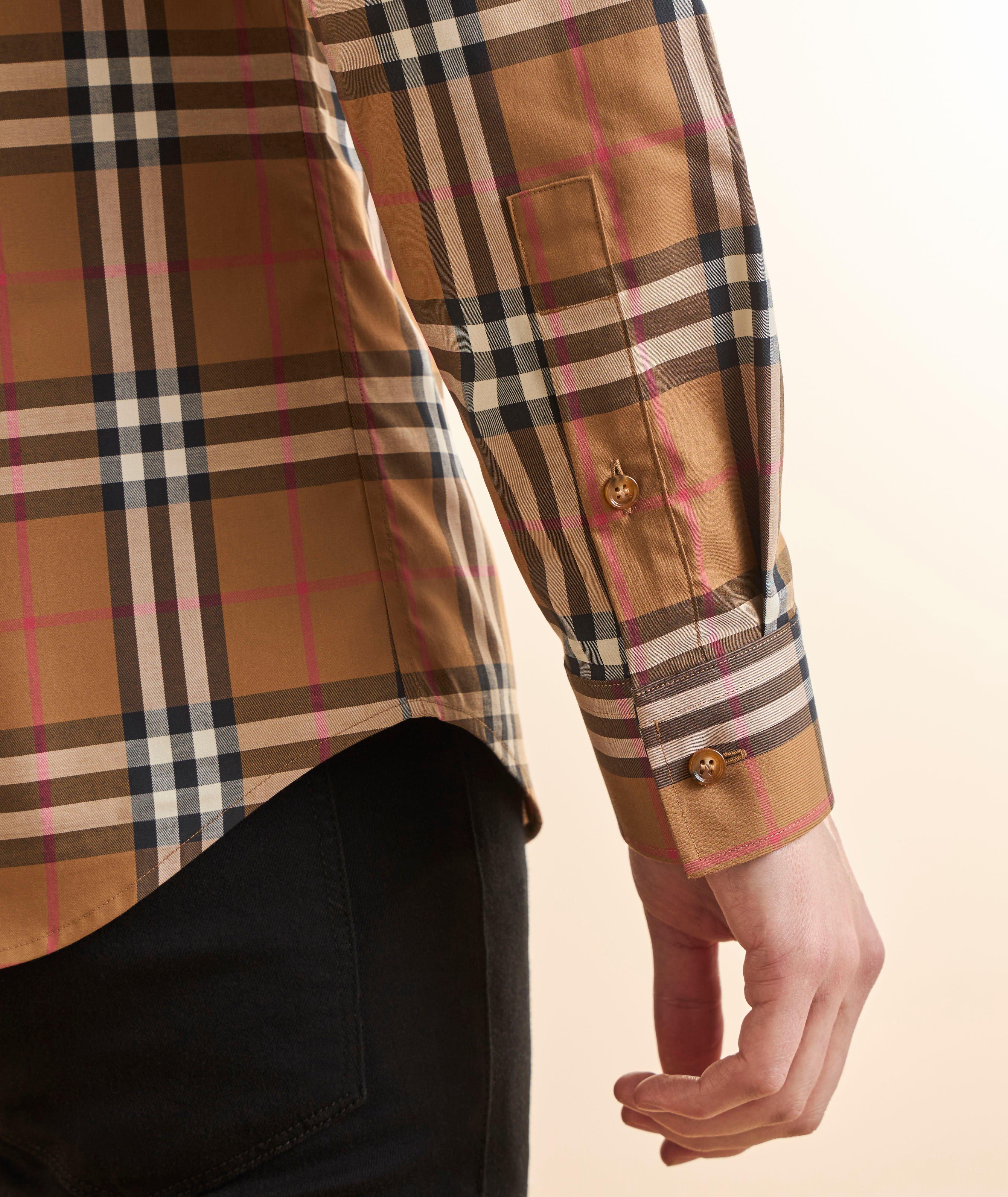 Checked Cotton Poplin Shirt image 4