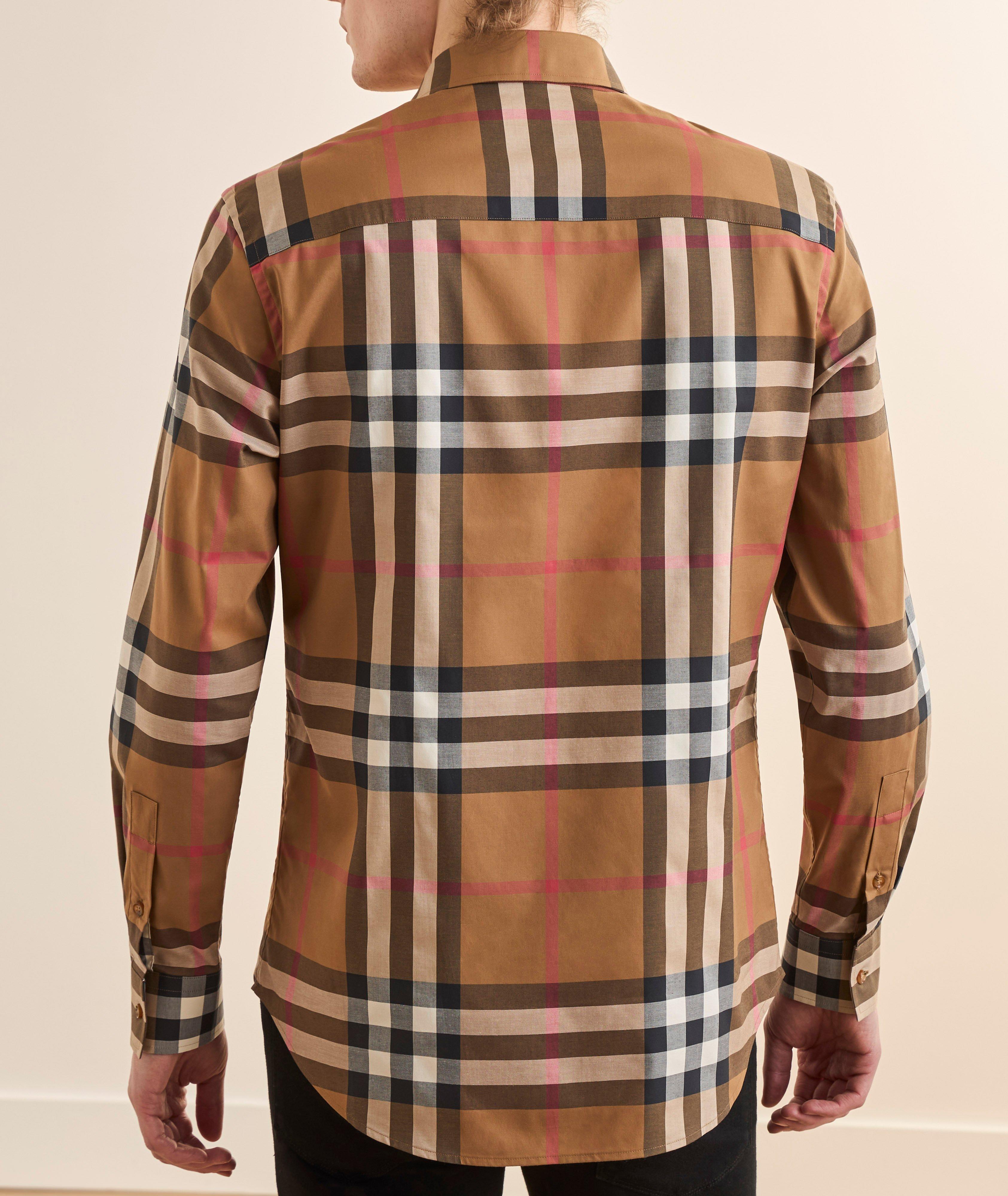 Checked Stretch-Cotton Shirt