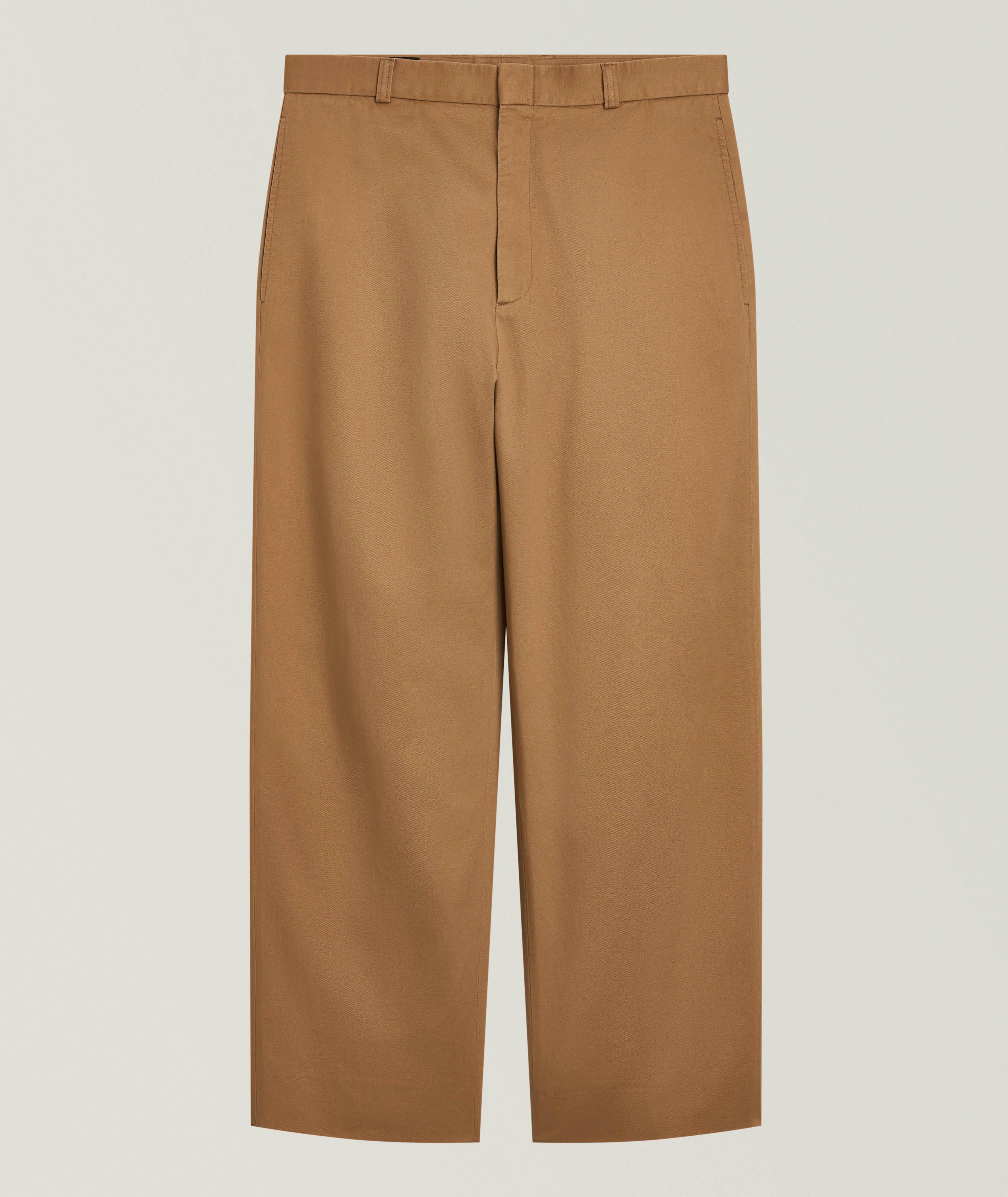 Gucci Pantalon habillé droit large croisé coton