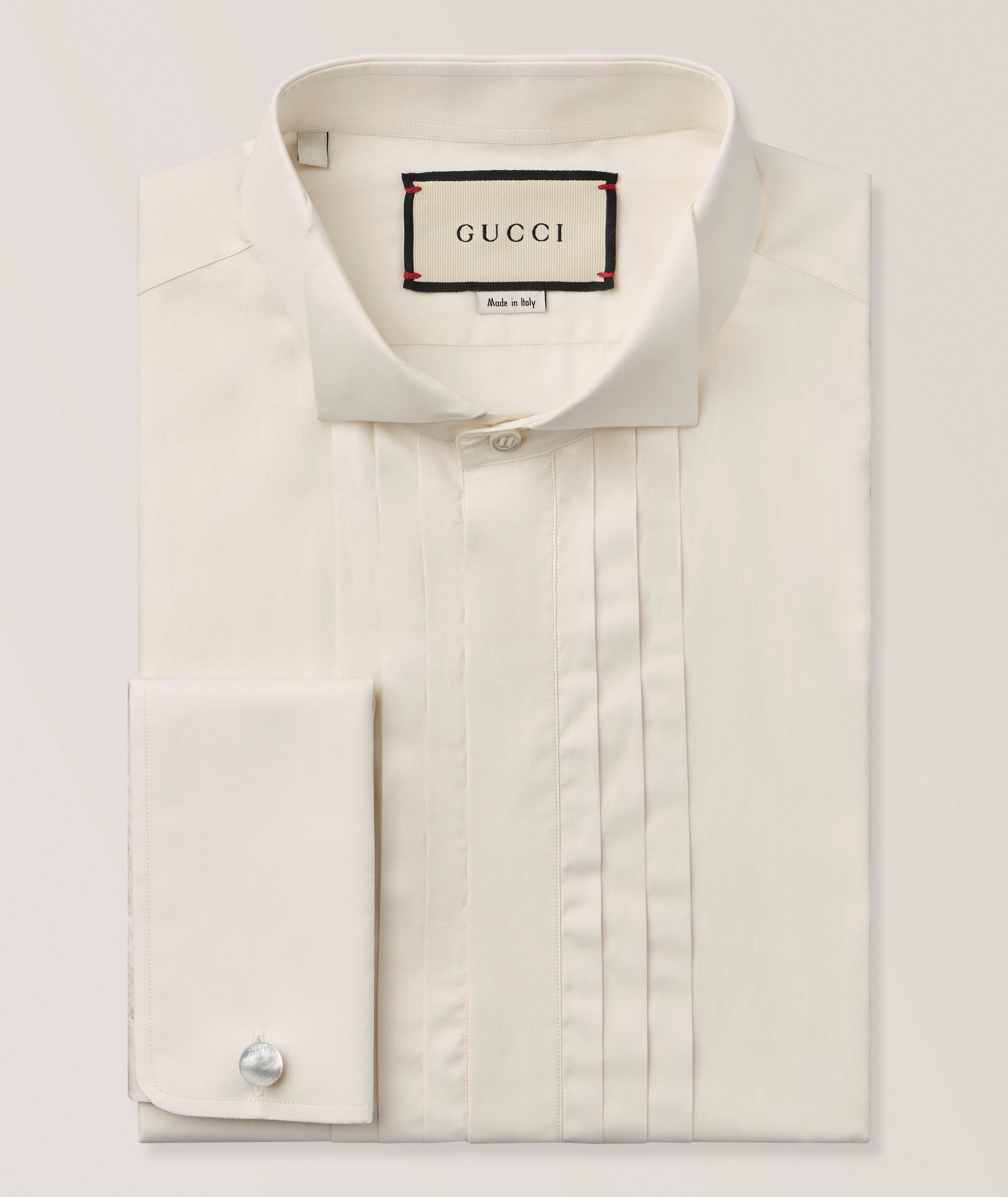 Gucci Chemise habillée popeline coton plis