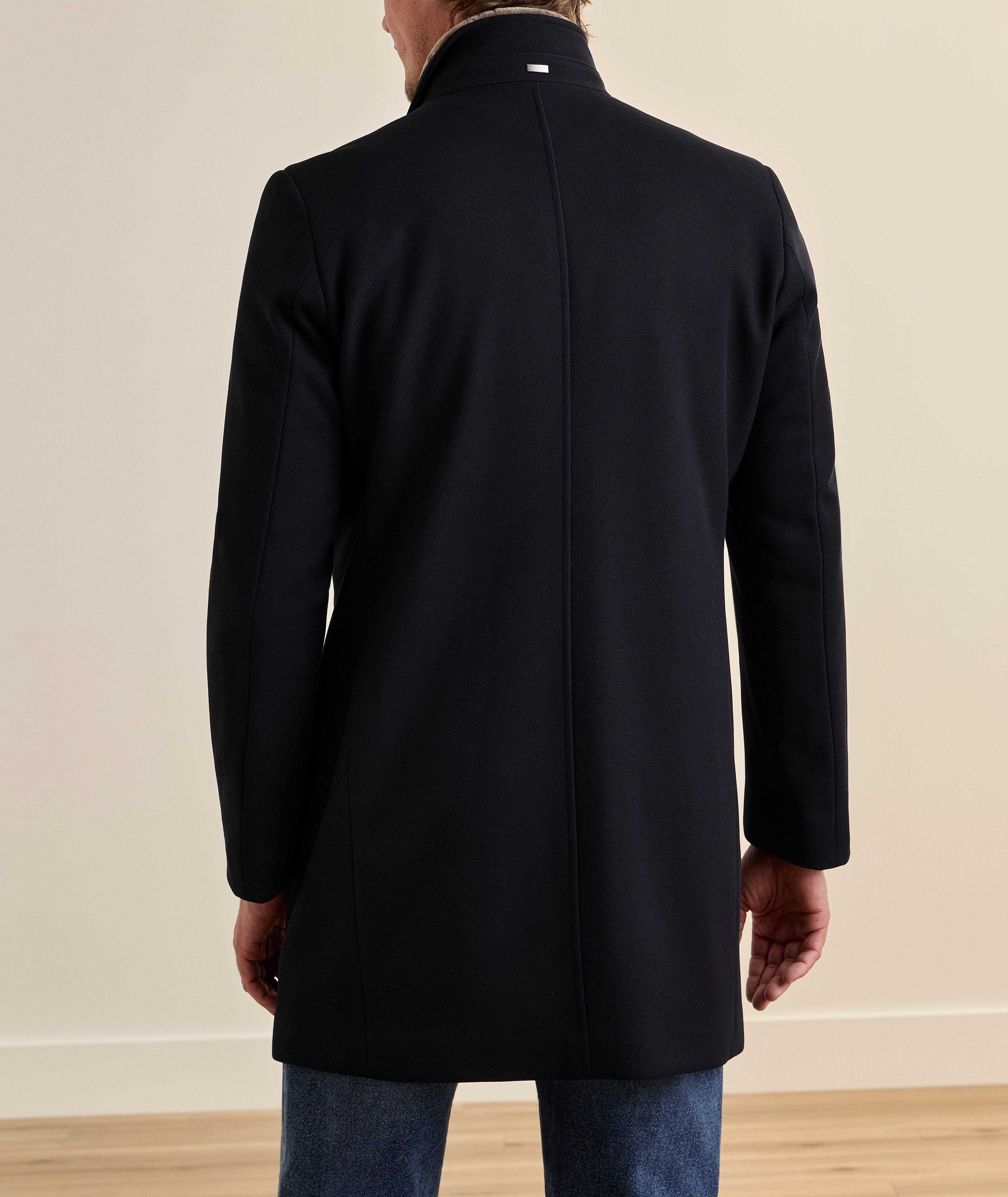 Manteau bavette-amovible col fausse fourrure image 2