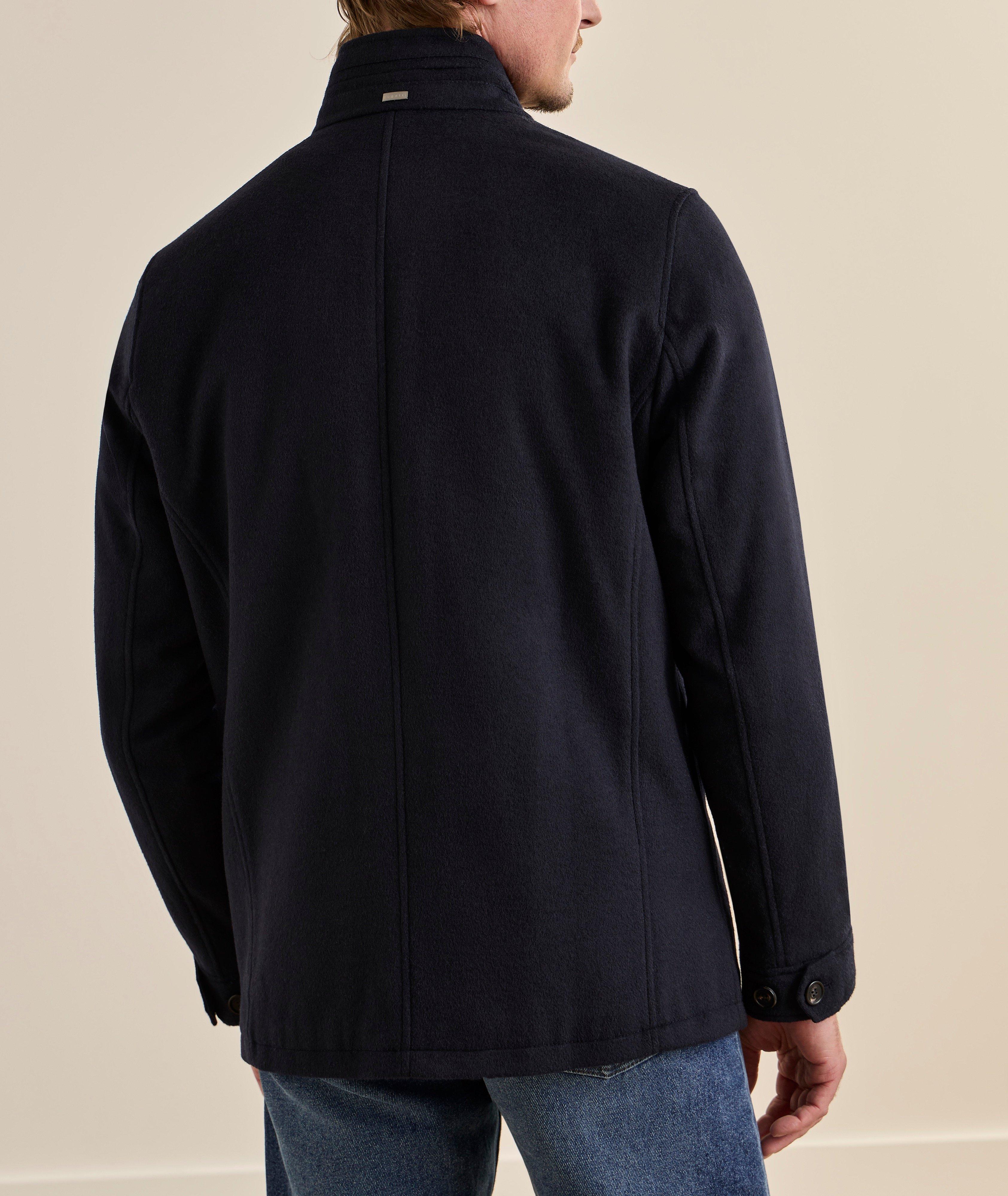 Manteau laine-mélange court image 2