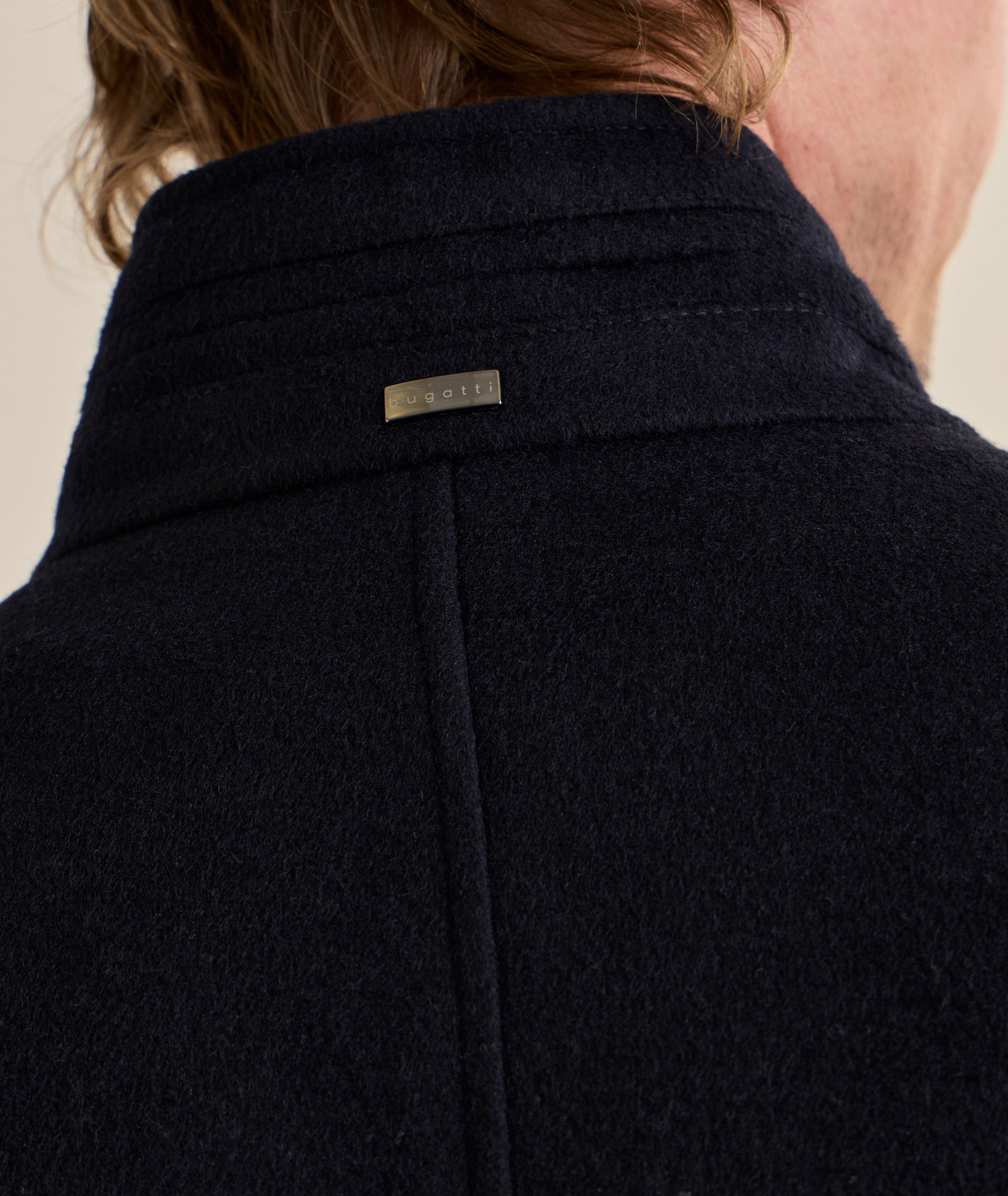 Manteau laine-mélange court image 3