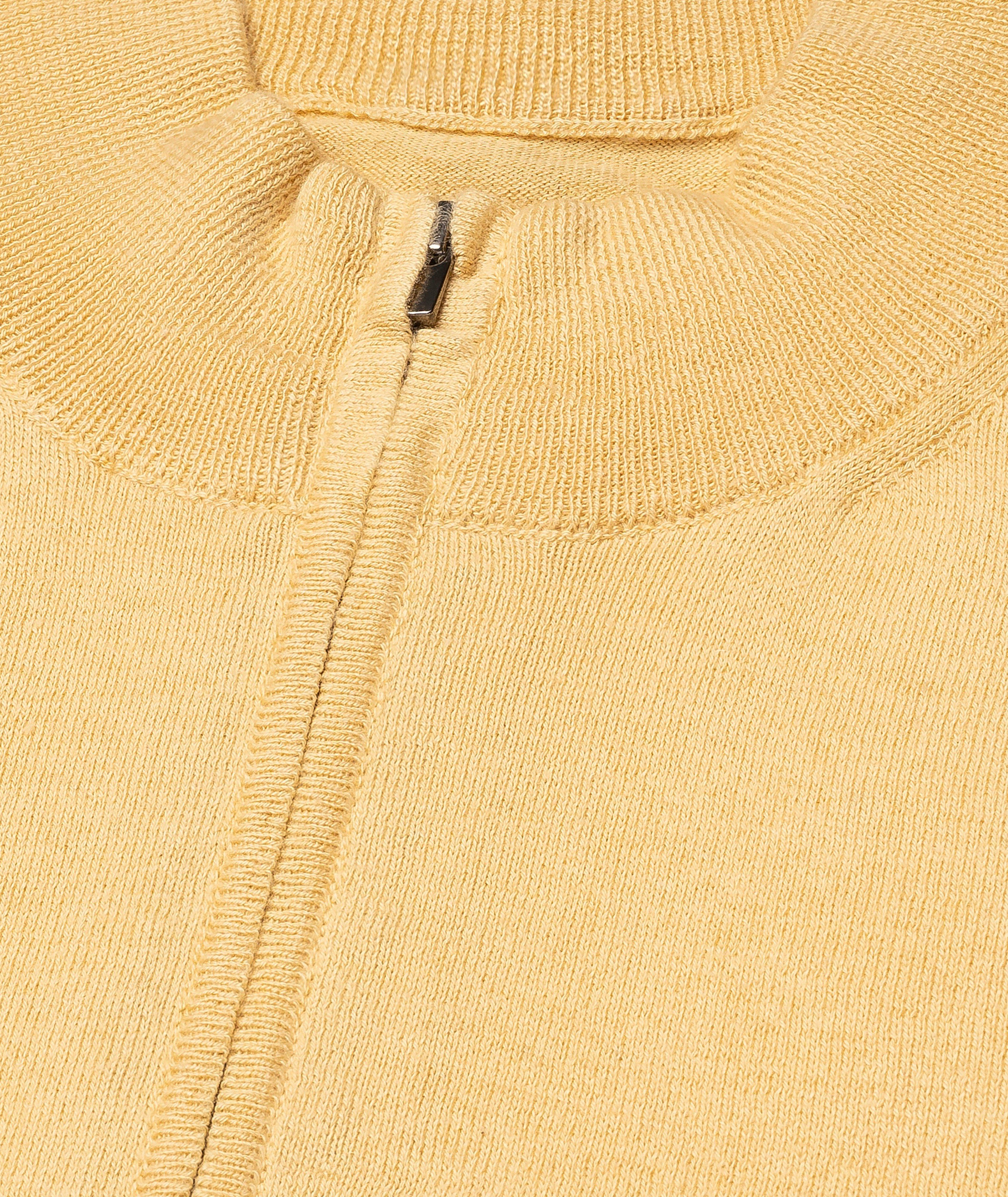 Fine Knit Quarter-Zip Sweater image 1