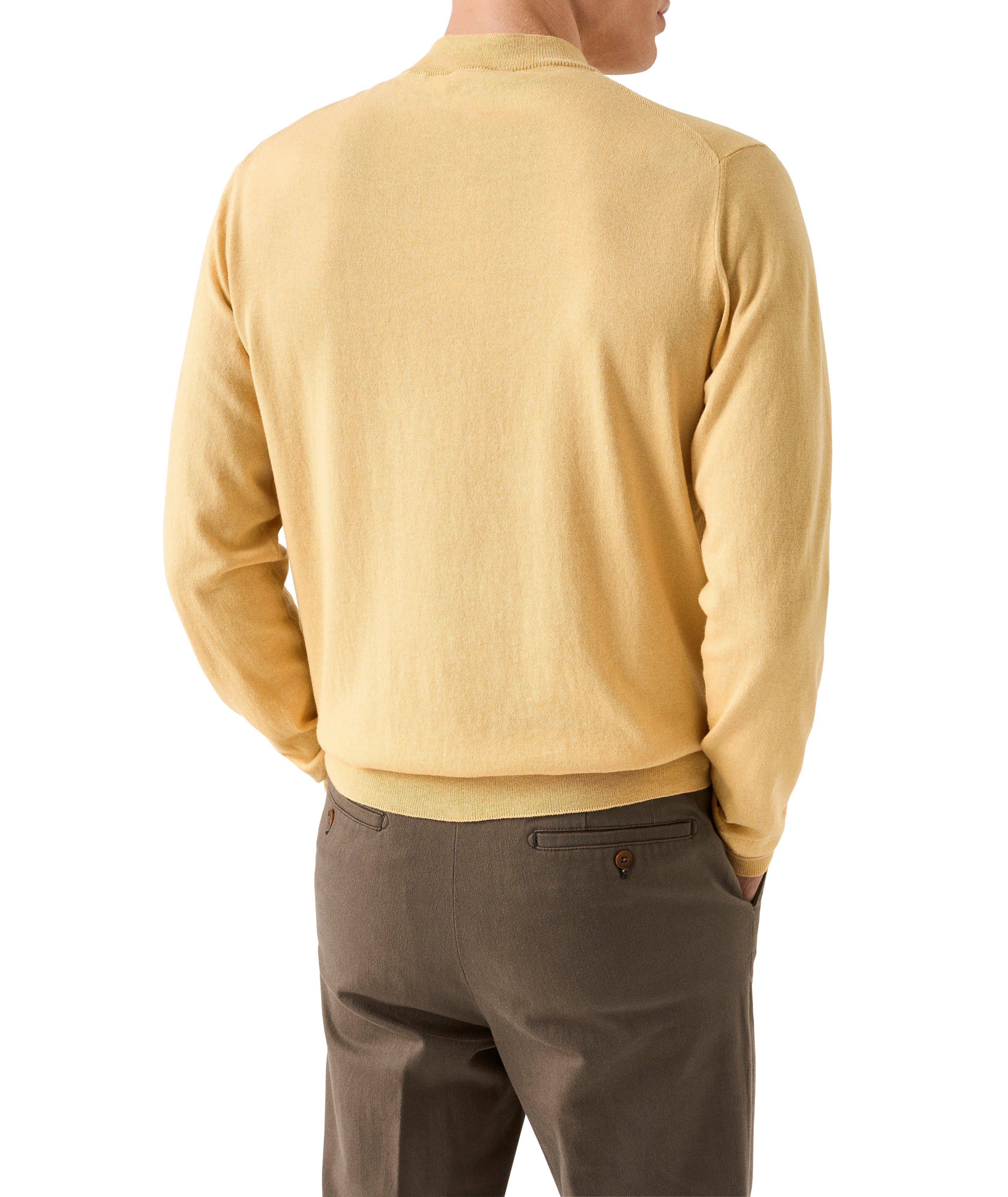 Fine Knit Quarter-Zip Sweater image 3