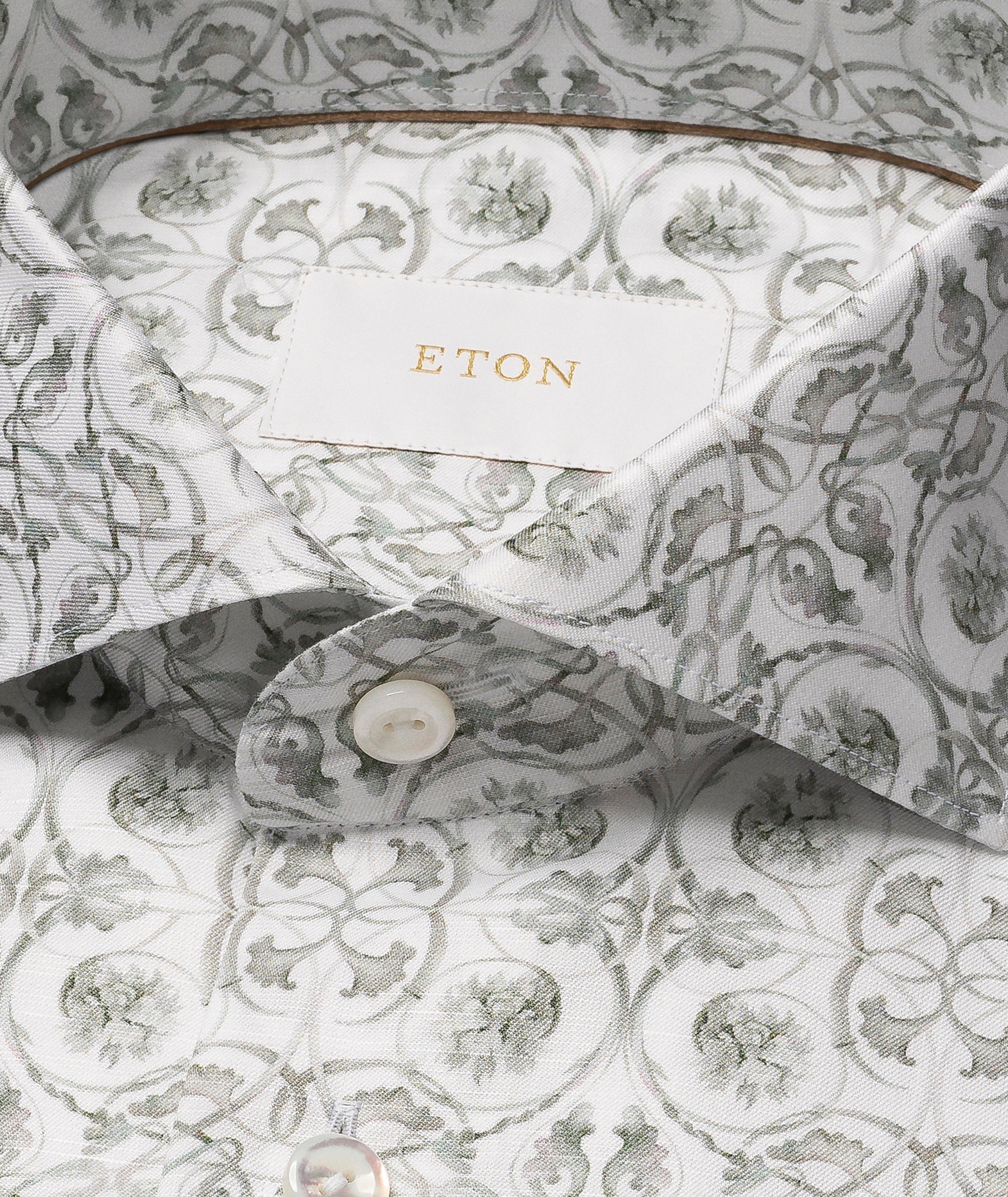 Contemporary-Fit Floral Cotton-Linen Shirt image 1