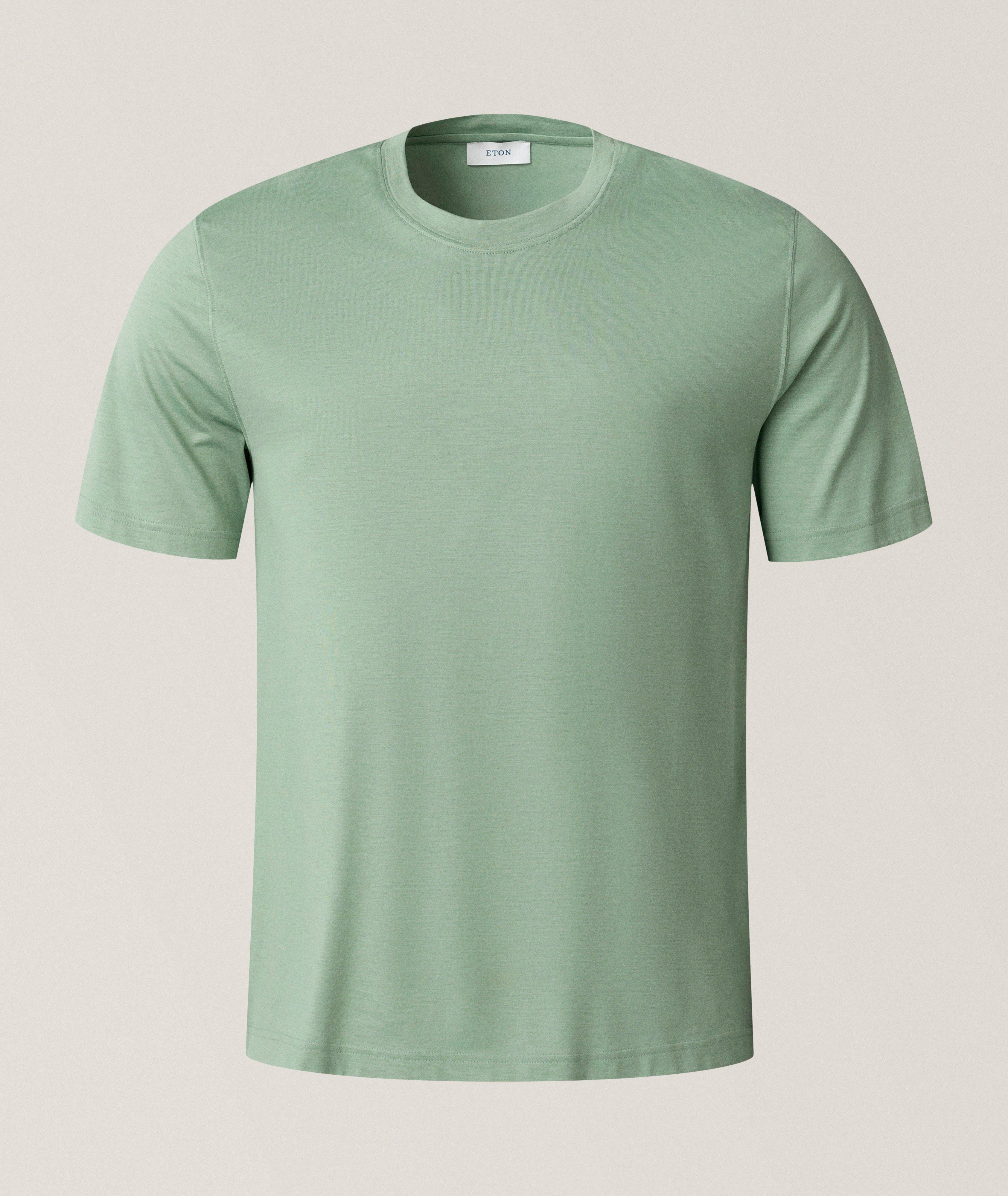 Eton Cotton-Silk Crewneck T-Shirt