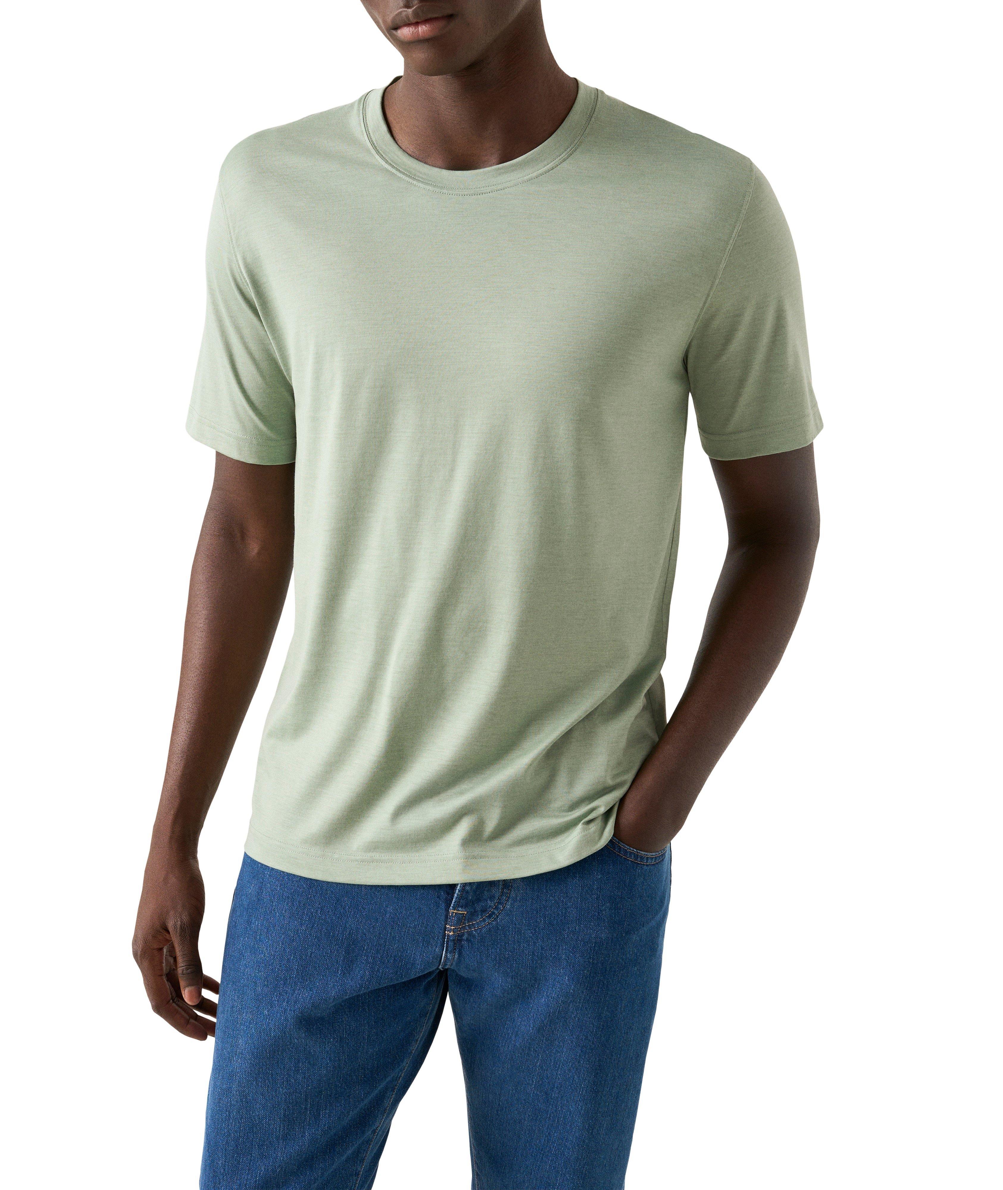 Cotton-Silk Crewneck T-Shirt image 2