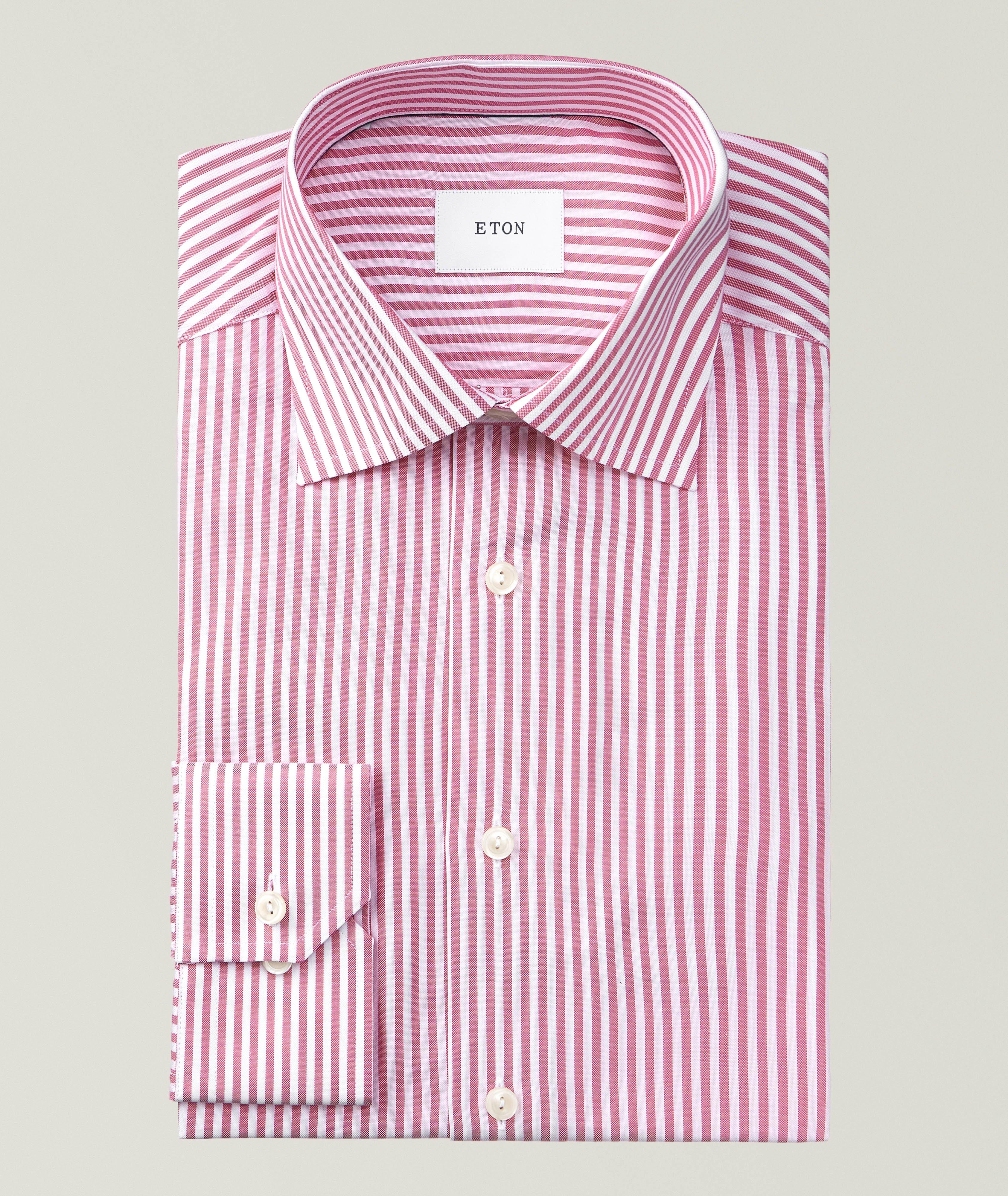 Chemise habillée Oxford signature rayée coupe ajustée image 0