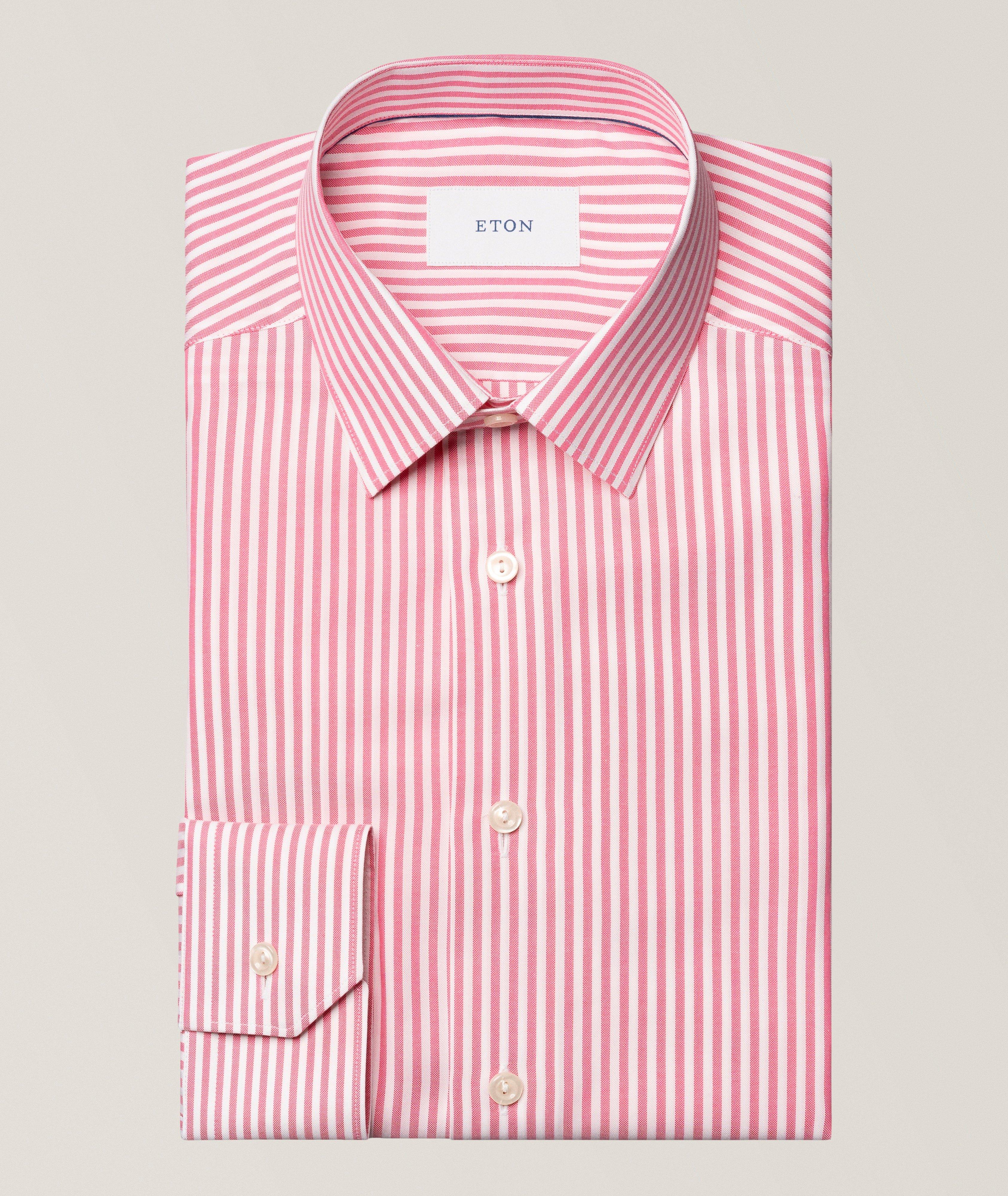 Chemise habillée Oxford signature rayée coupe ajustée image 0