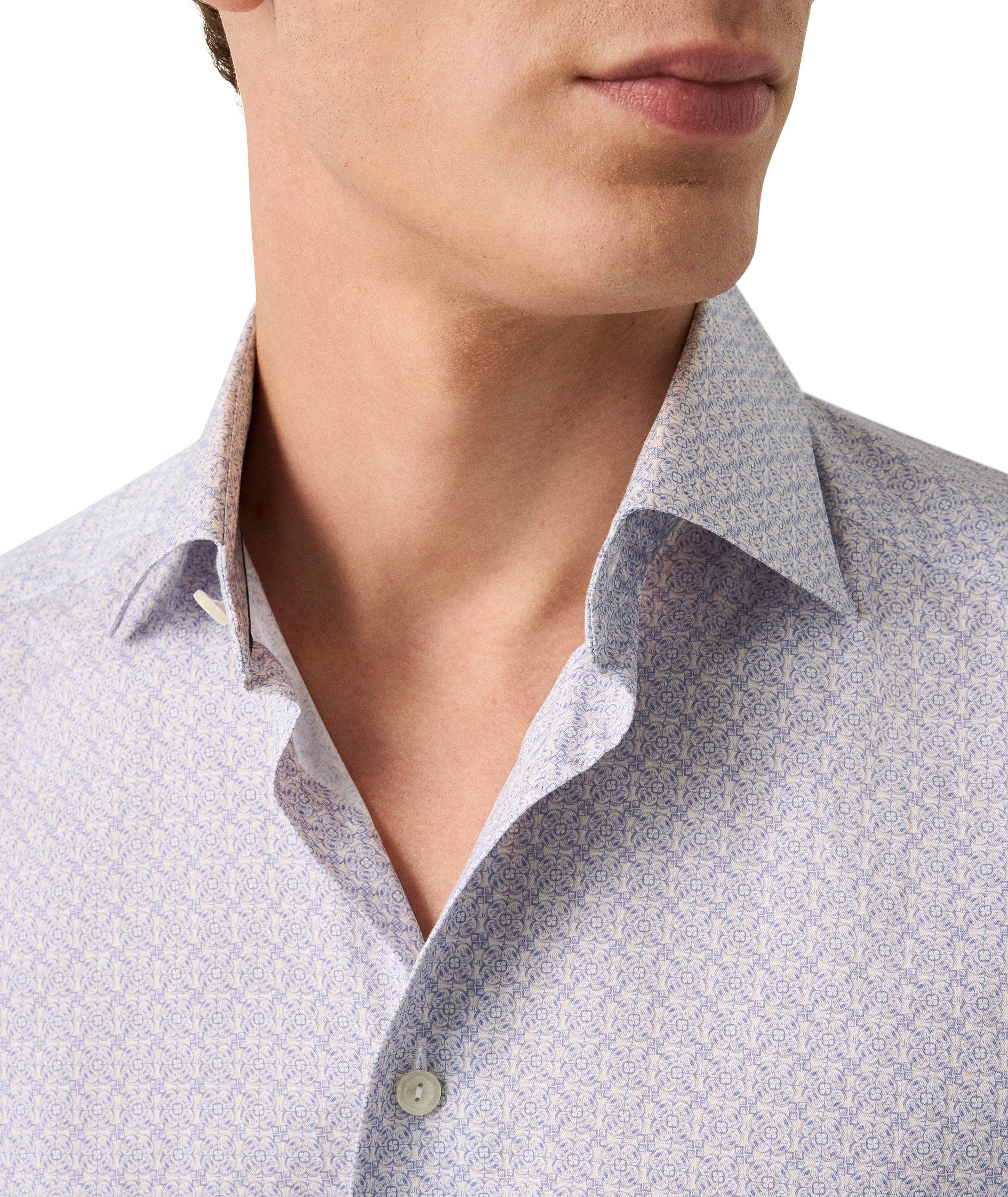 Chemise habillée sergé géométrique coupe-contemporaine image 4