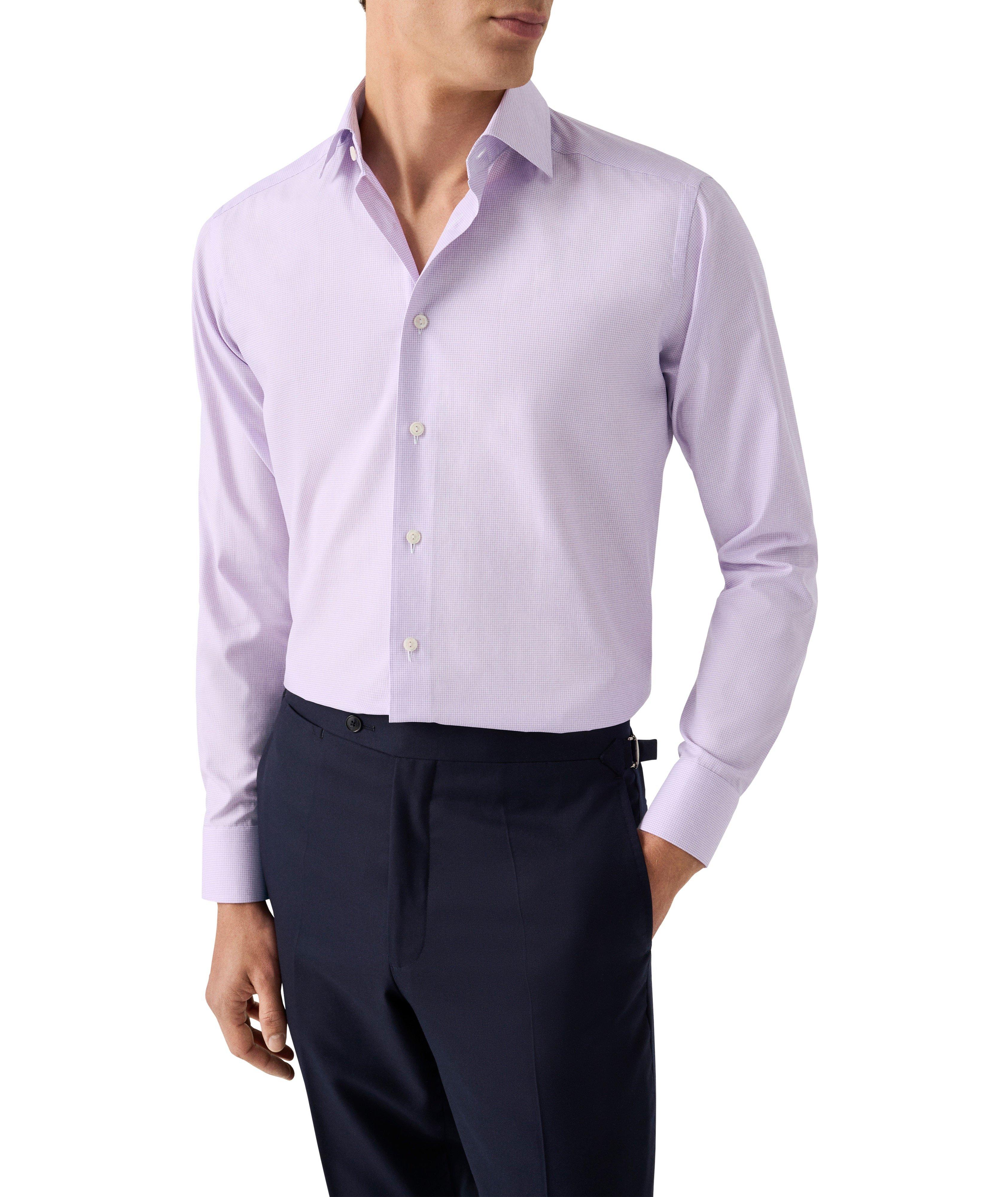 Contemporary-Fit Check Twill Dress Shirt image 2