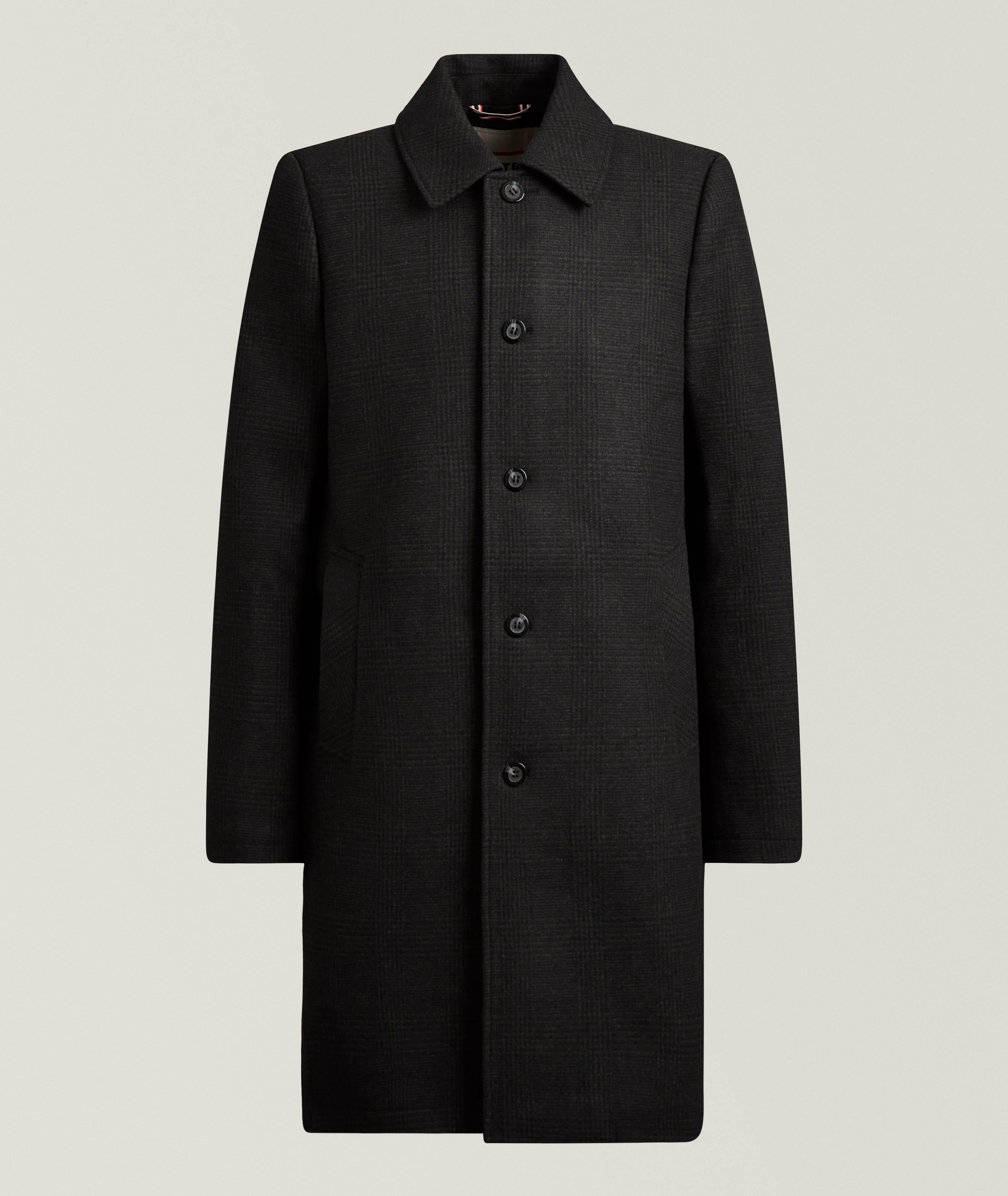 Cloak Plaid Wool-Blend Premium Raincoat image 0