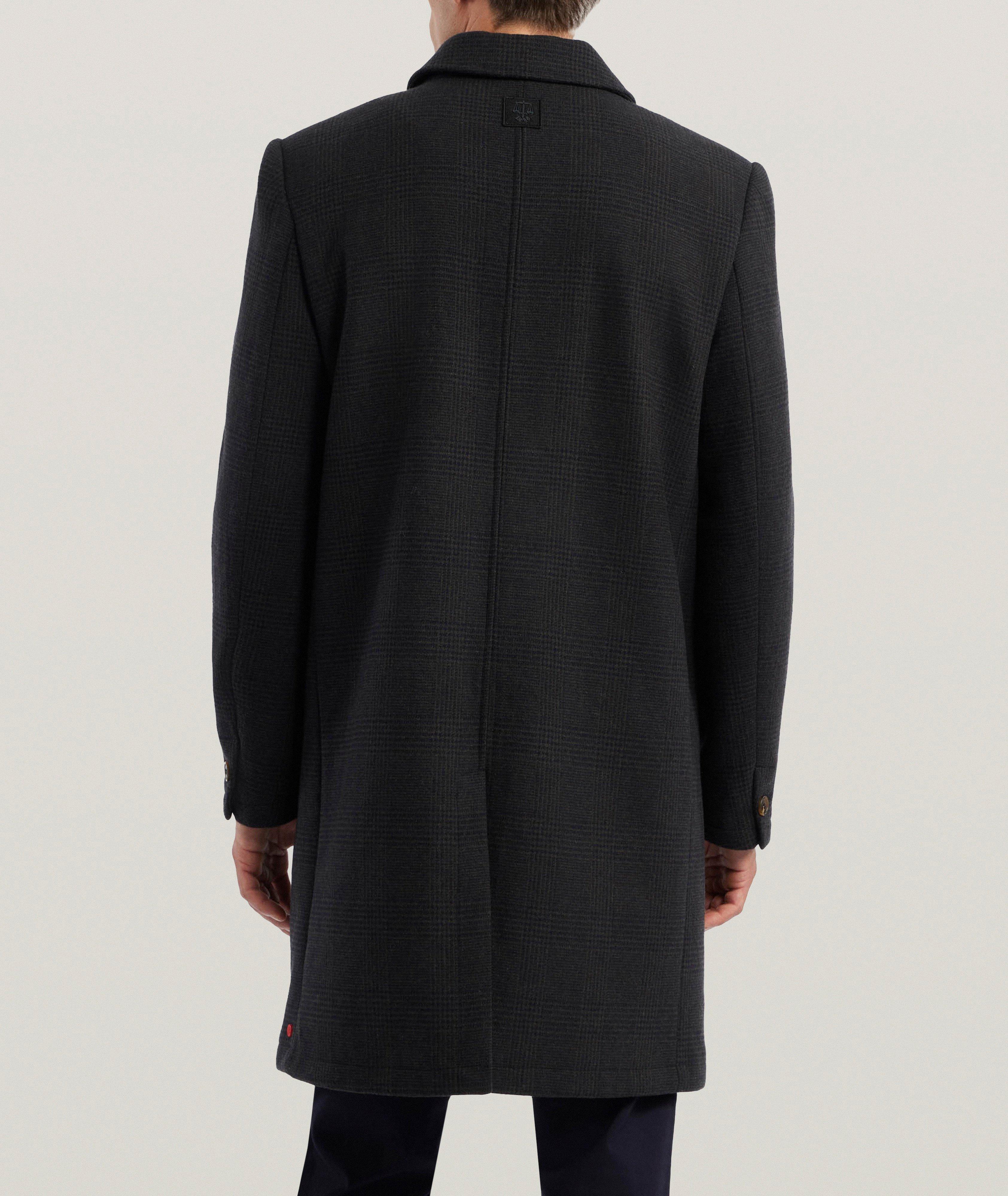 Cloak Plaid Wool-Blend Premium Raincoat image 2