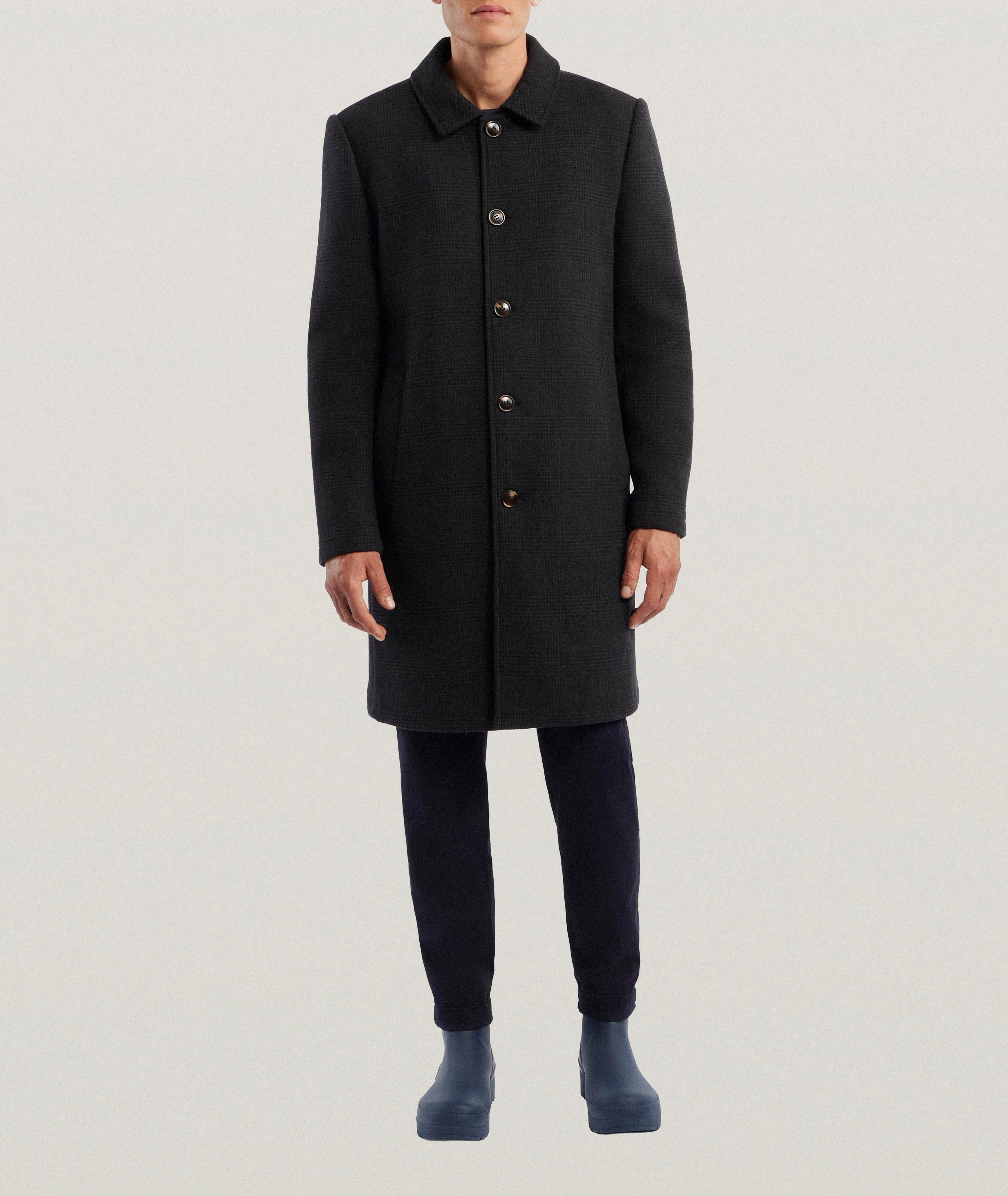 Cloak Plaid Wool-Blend Premium Raincoat image 6