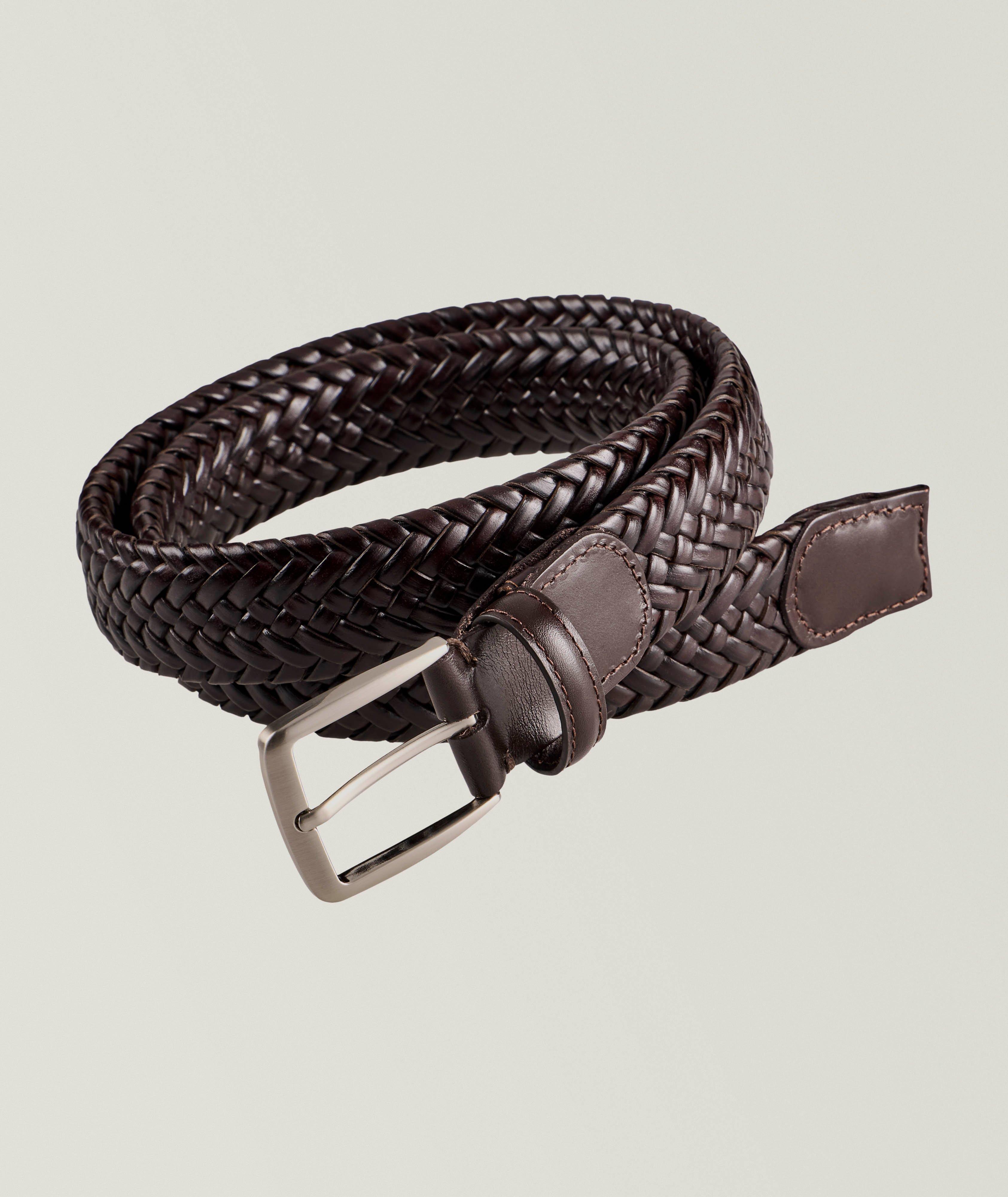 Stretch Woven Leather Belt