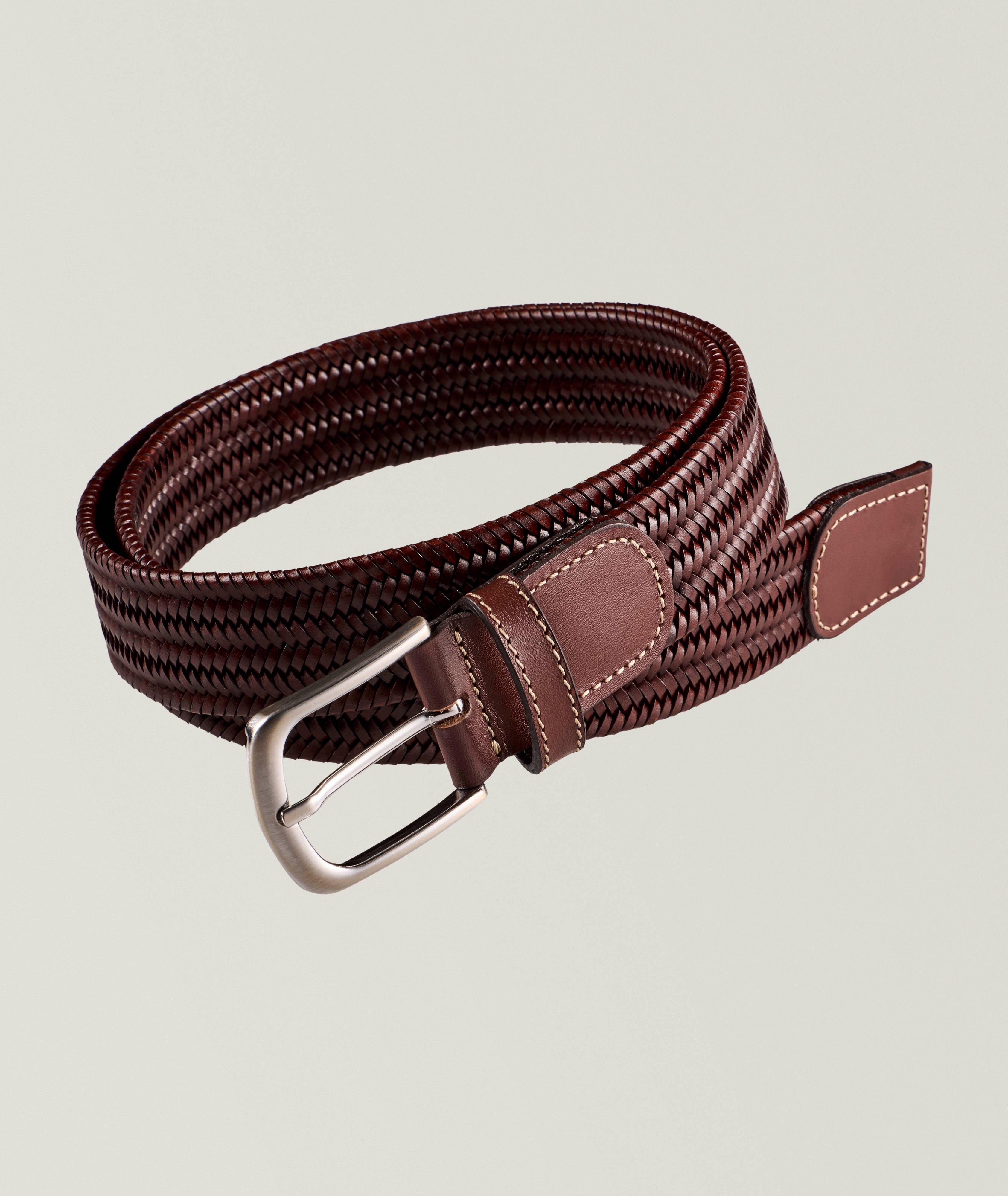 Stretch Woven Leather Belt