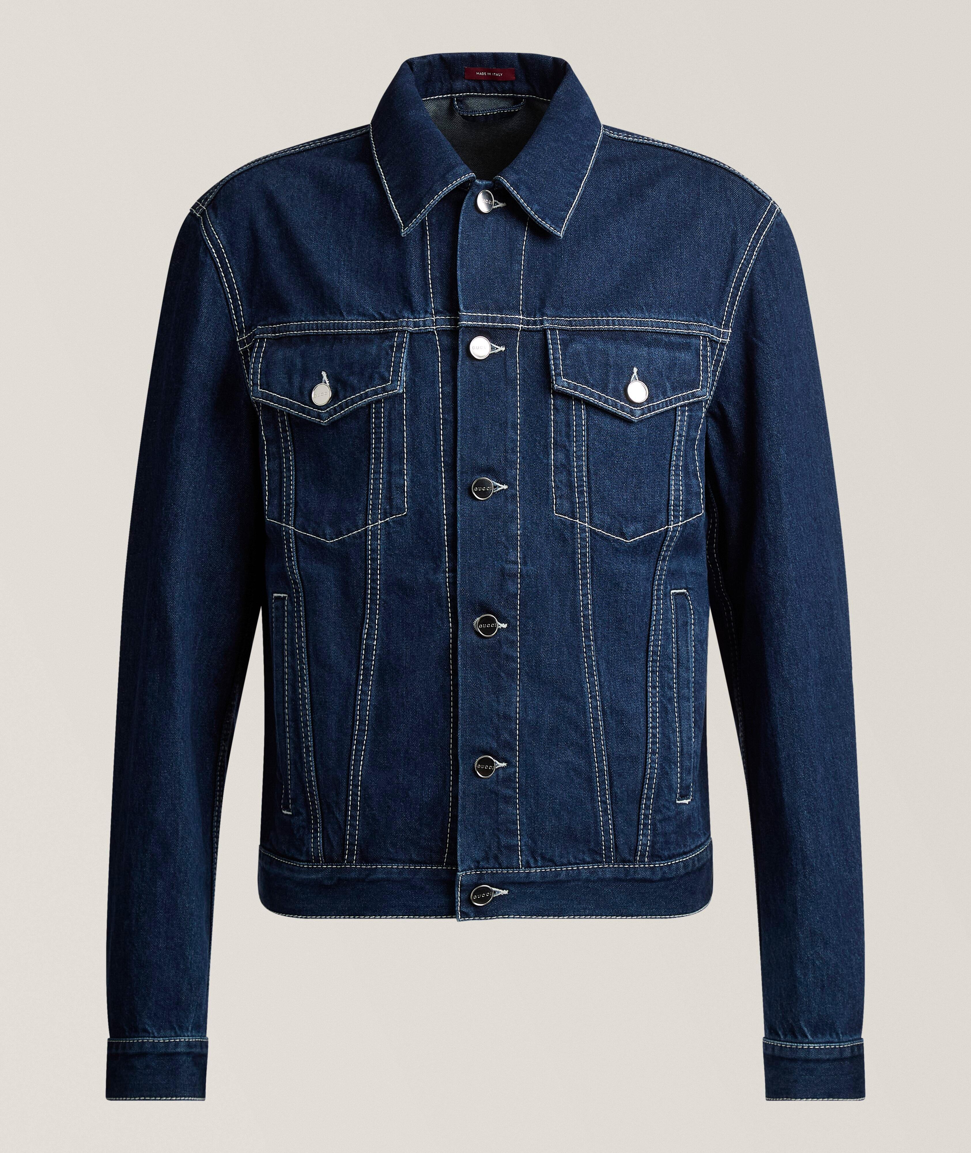 Gucci Veste denim imprimé graphique
