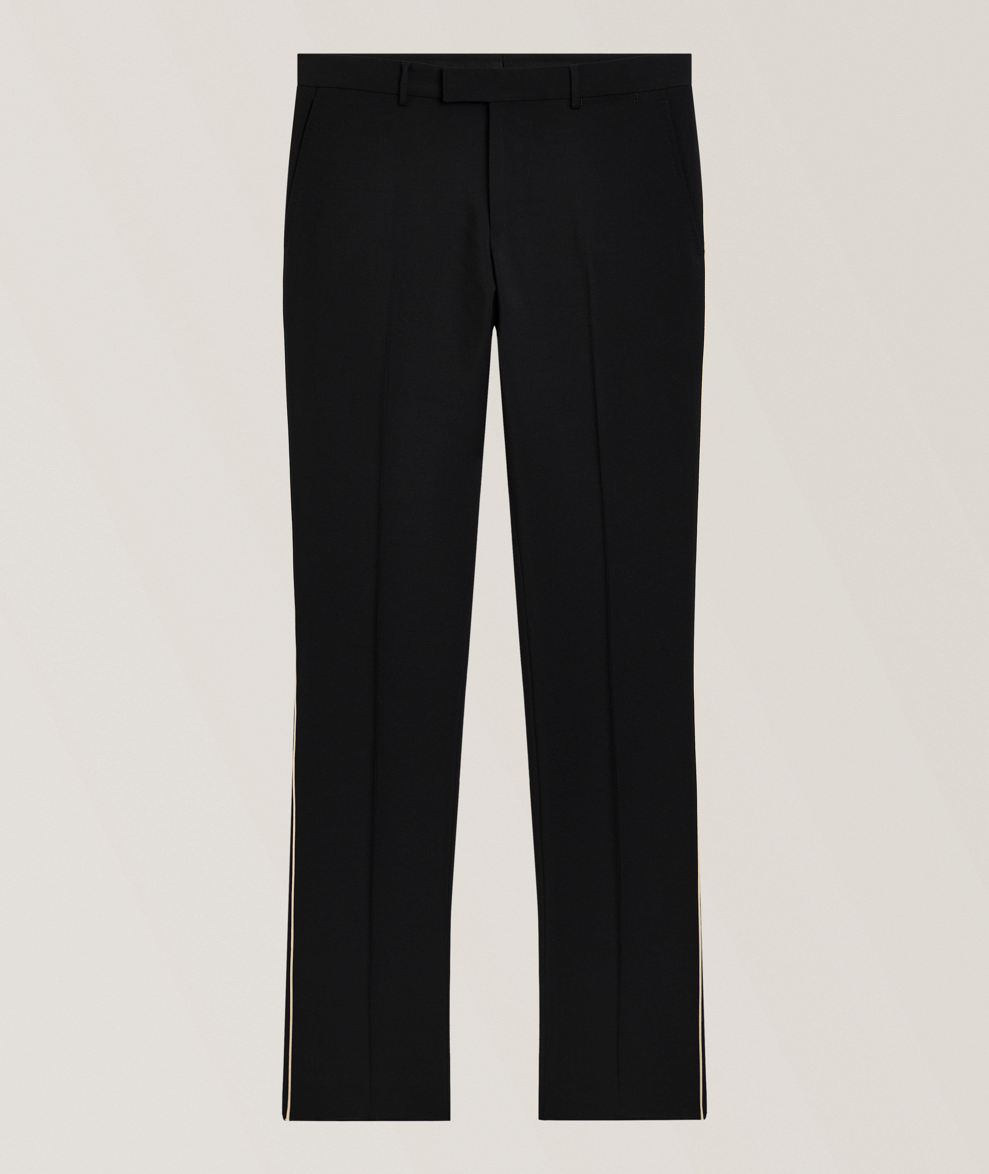 Gucci Pantalon habillé mohair-laine passepoil
