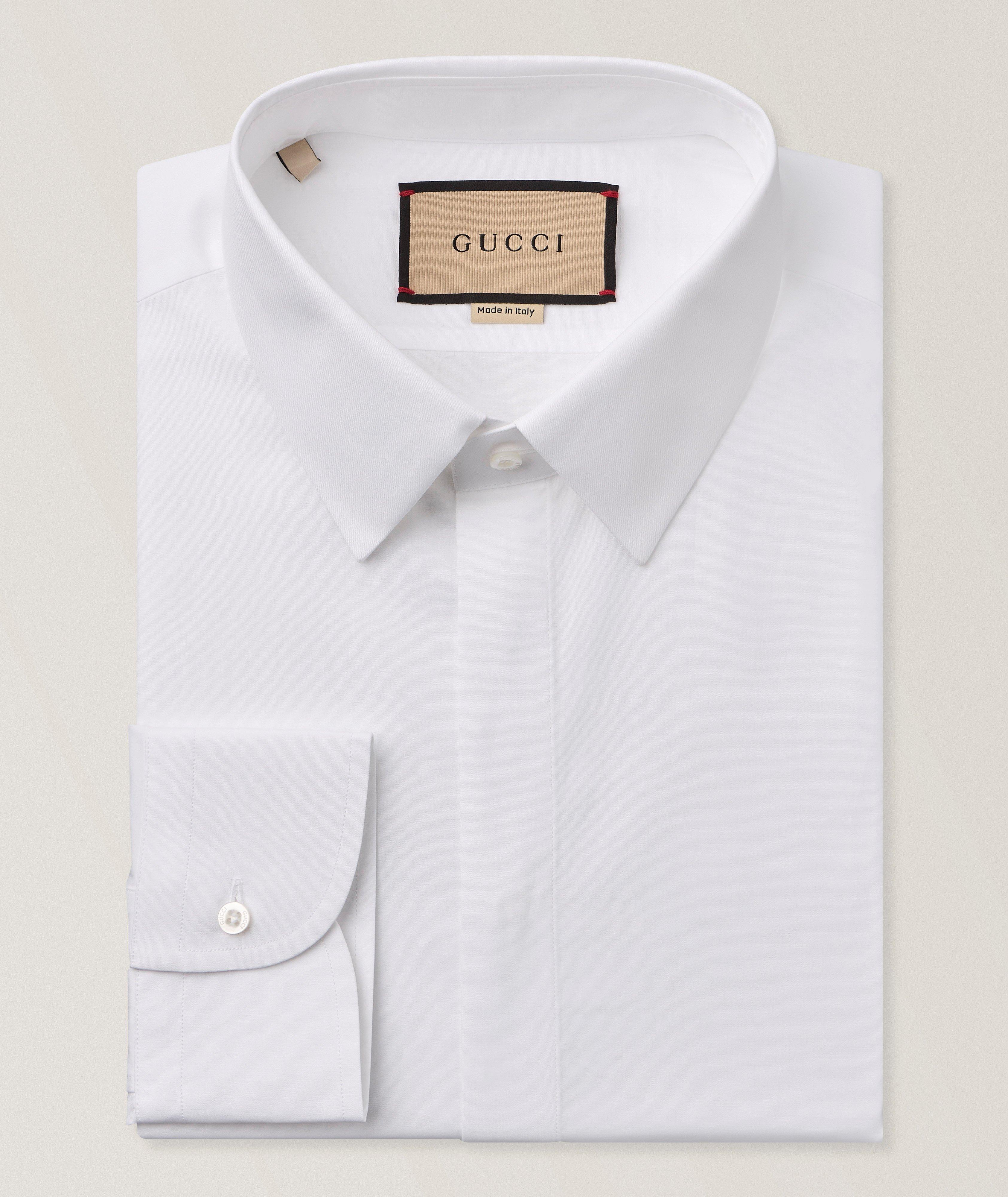 Gucci Chemise habillée popeline coton logo