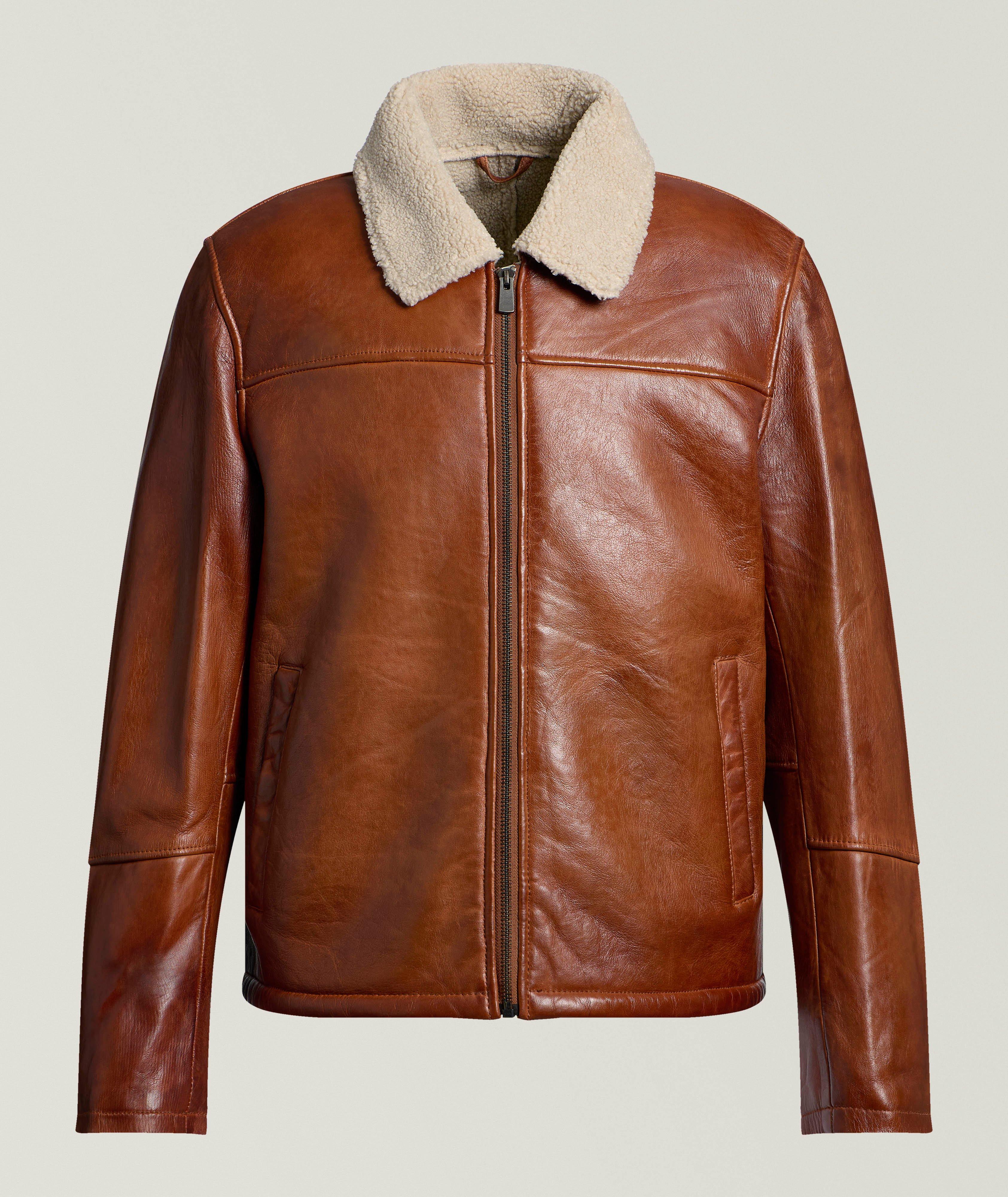 LaMarque Regency Mario Sherpa Leather Aviator Jacket