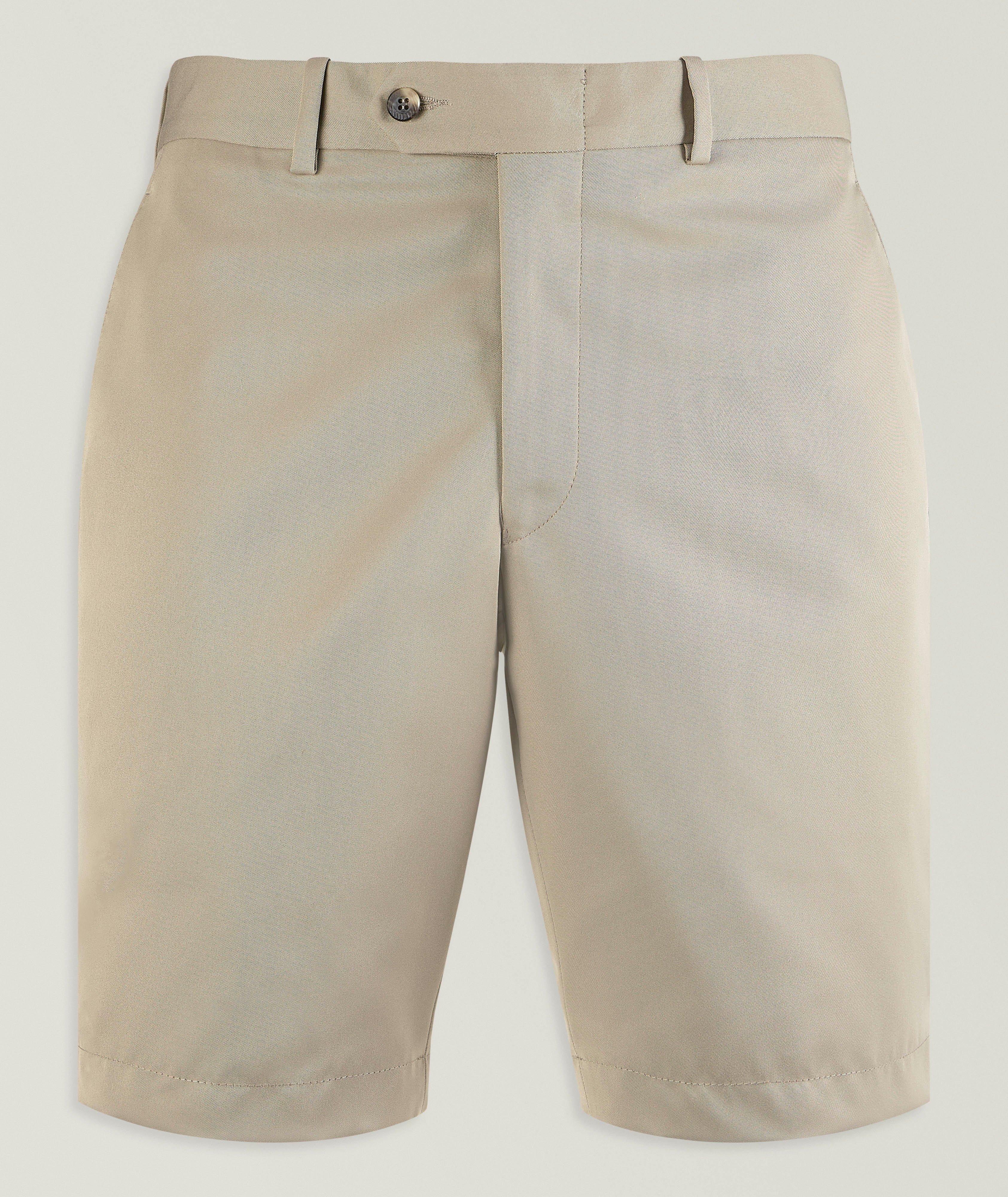 Microfibre Flat-Front Shorts image 0