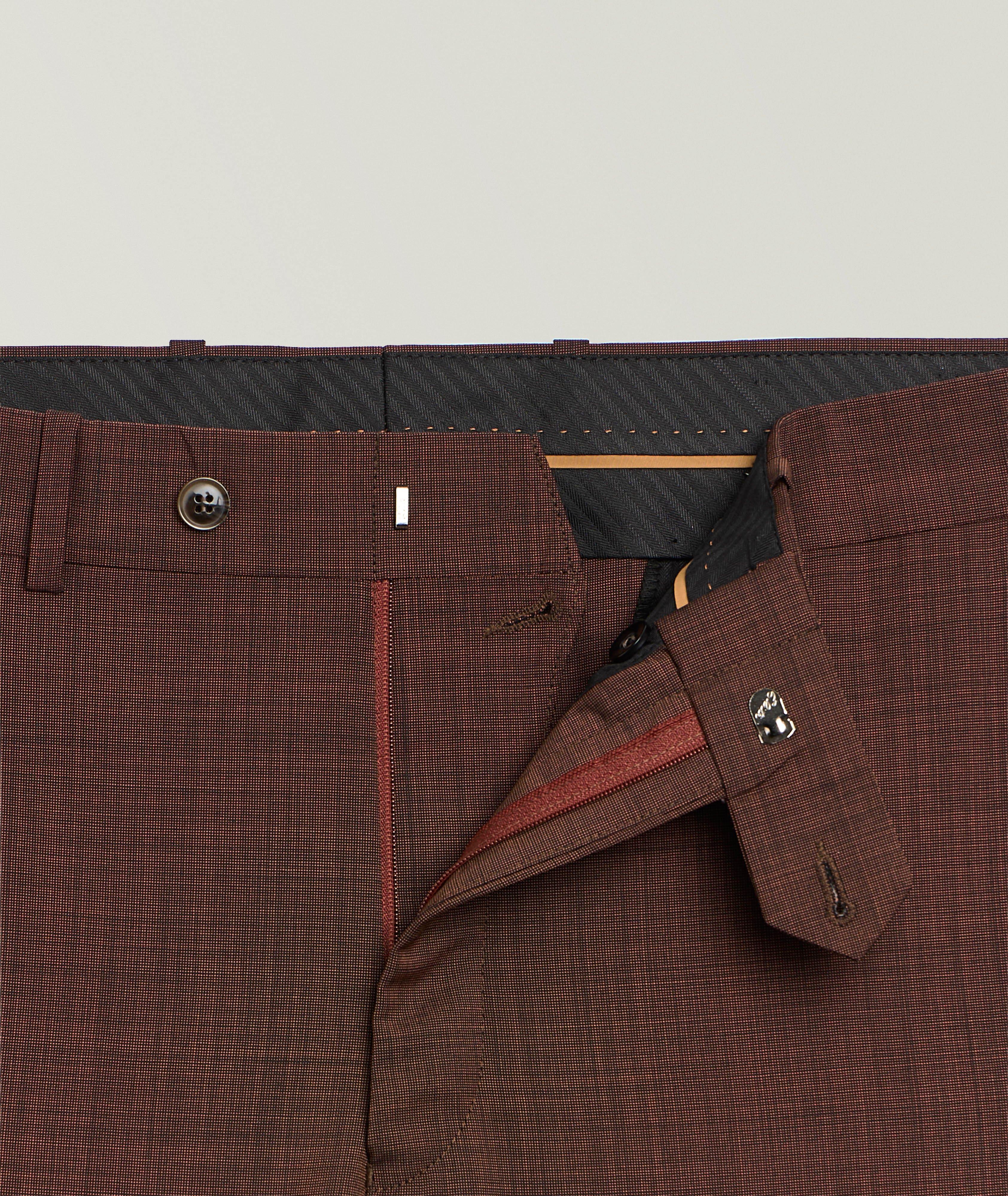 Pantalons habillés devant-uni laine-mohair Marco  image 4