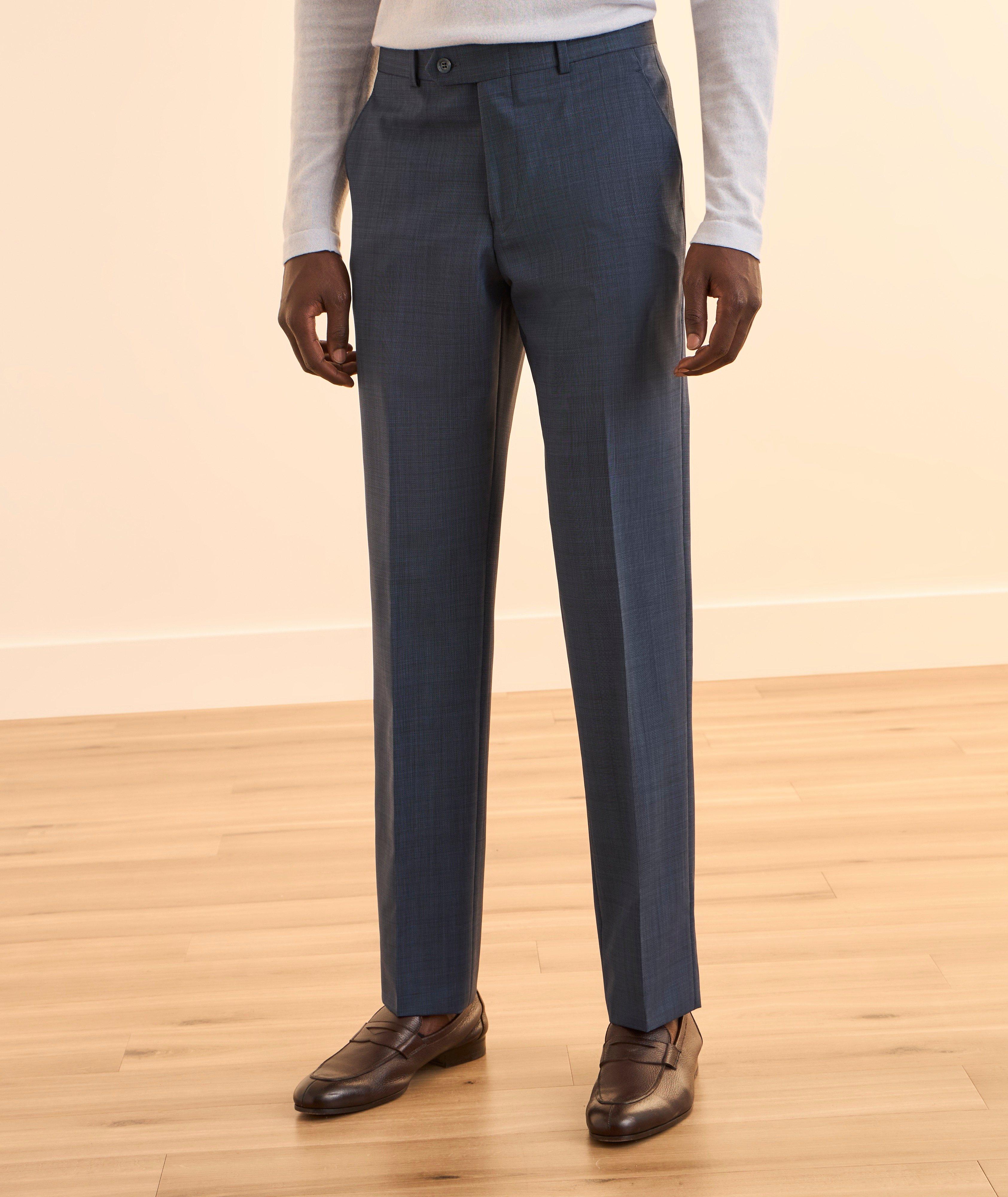 Marco Wool-Mohair Flat-Front Dress Pants image 1