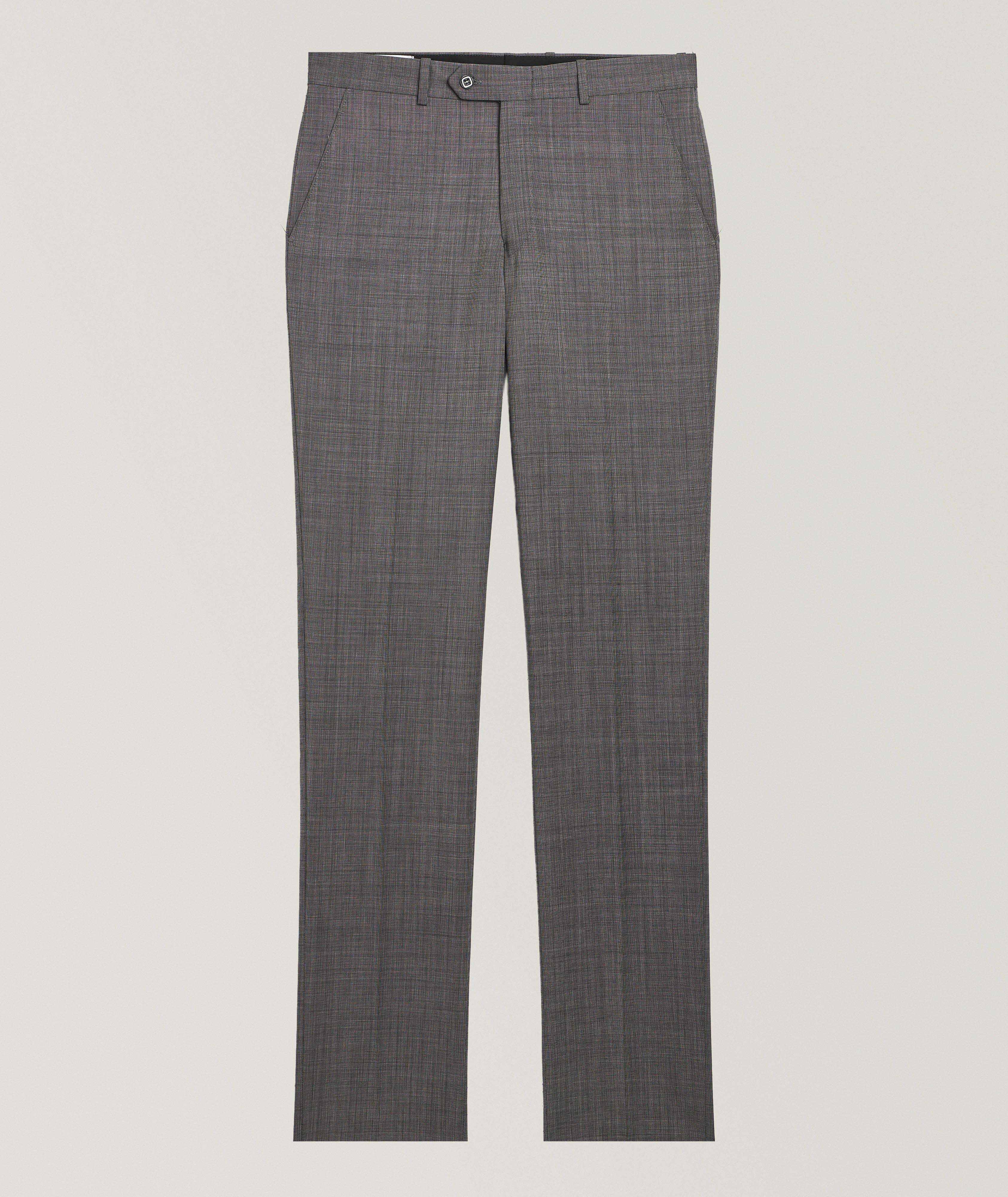 Gala Slacks  Marco Wool-Mohair Flat-Front Dress Pants