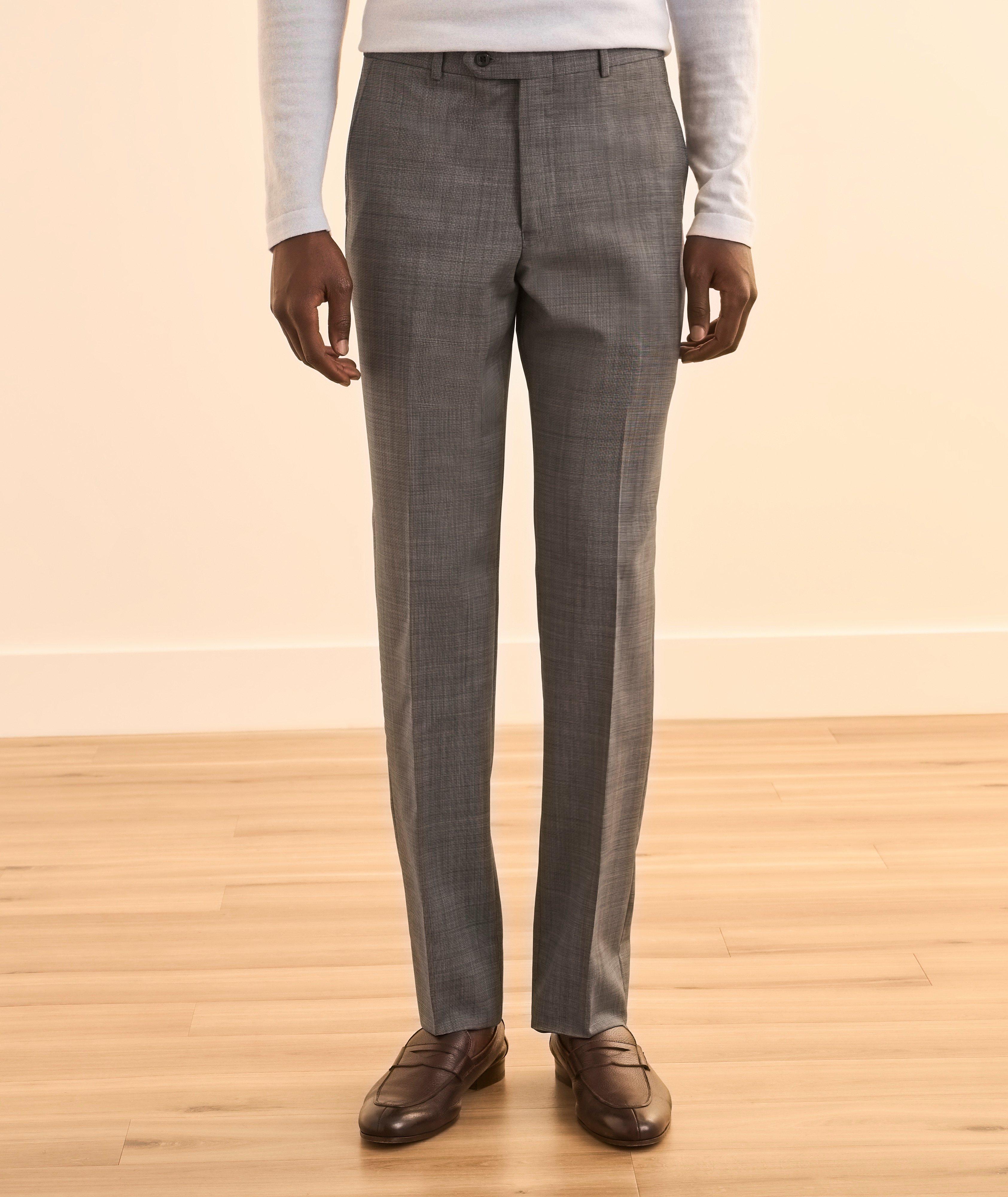 Marco Wool-Mohair Flat-Front Dress Pants image 1