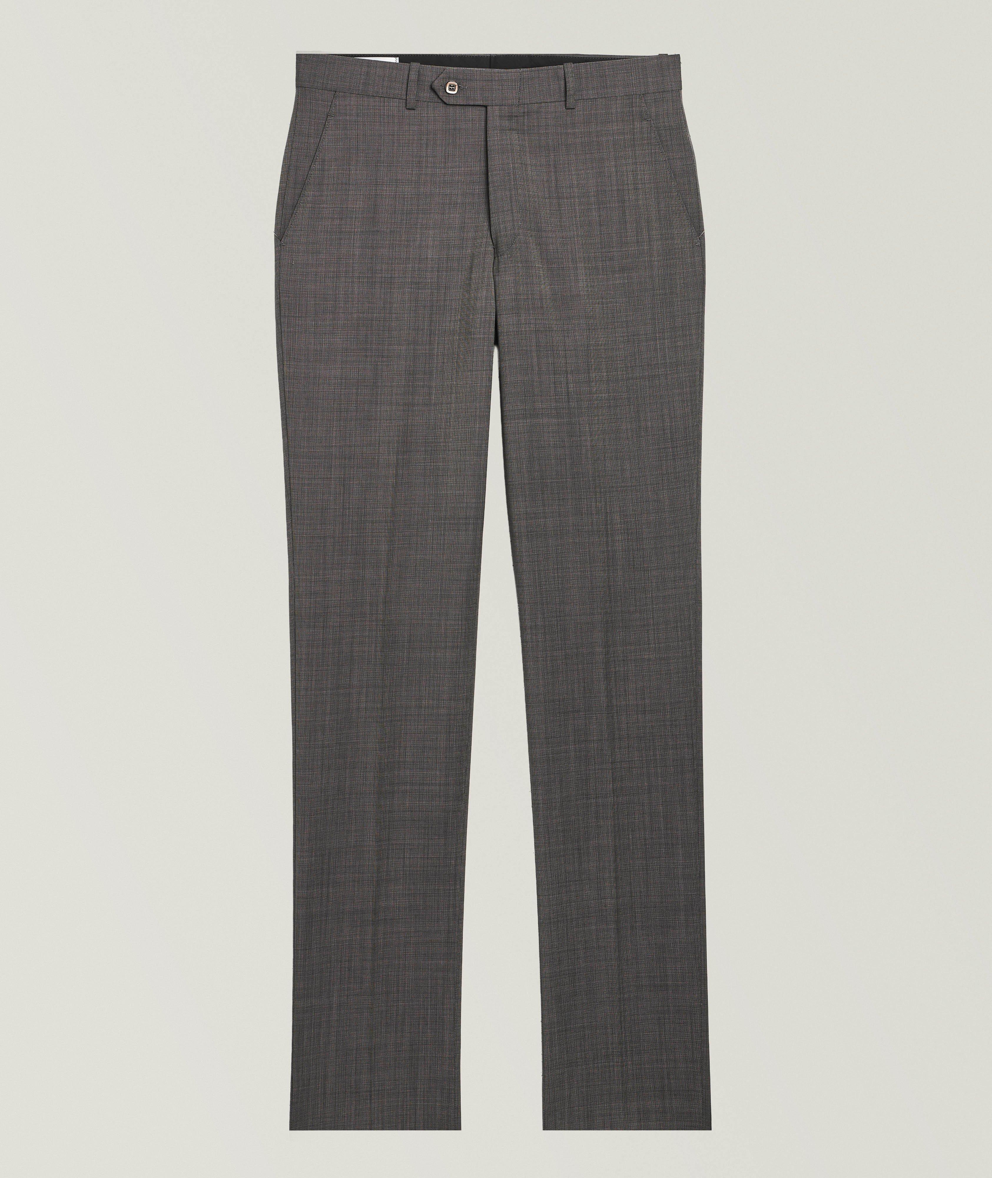 Gala Slacks  Marco Wool-Mohair Flat-Front Dress Pants