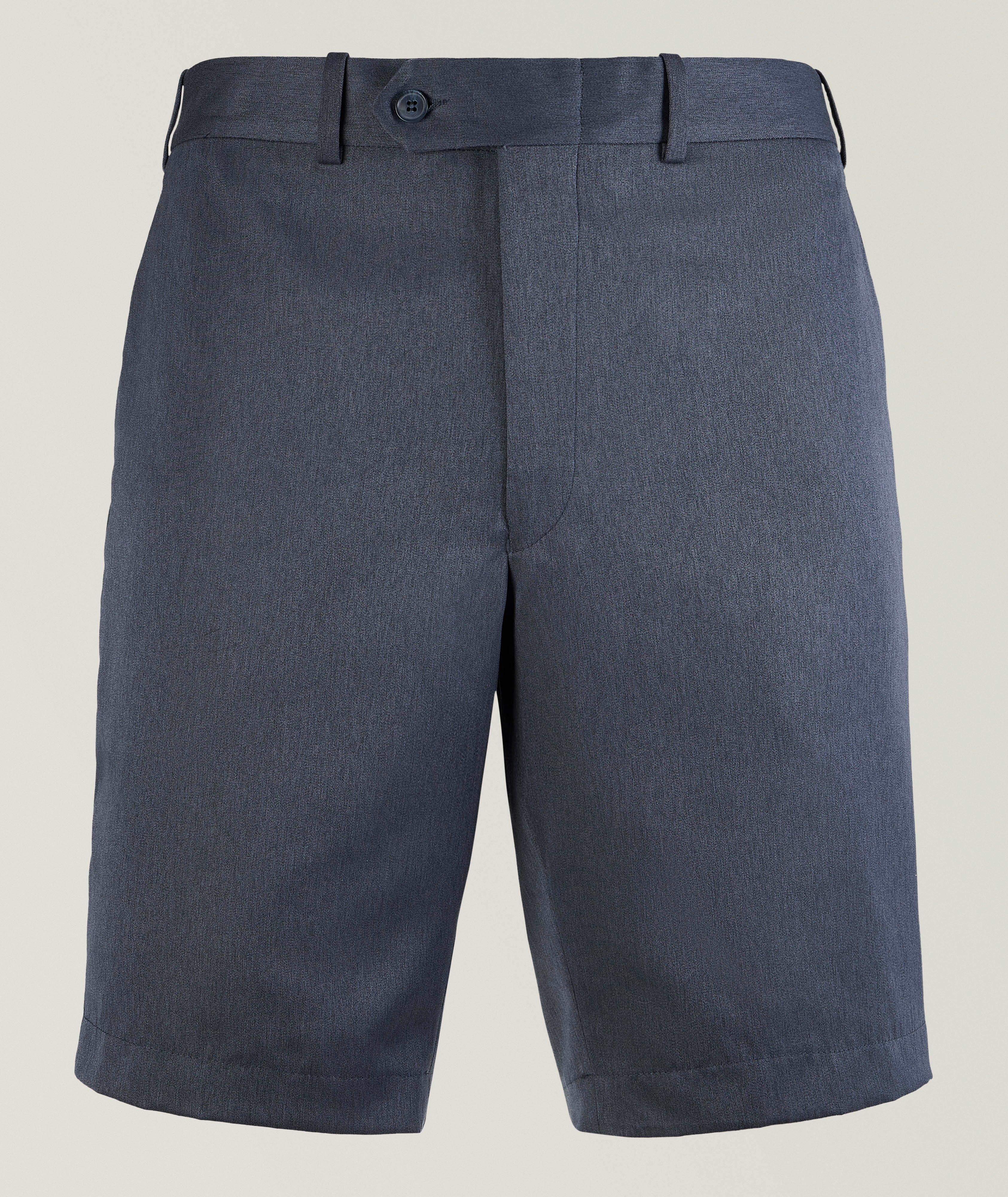 Microfibre Flat-Front Shorts image 0
