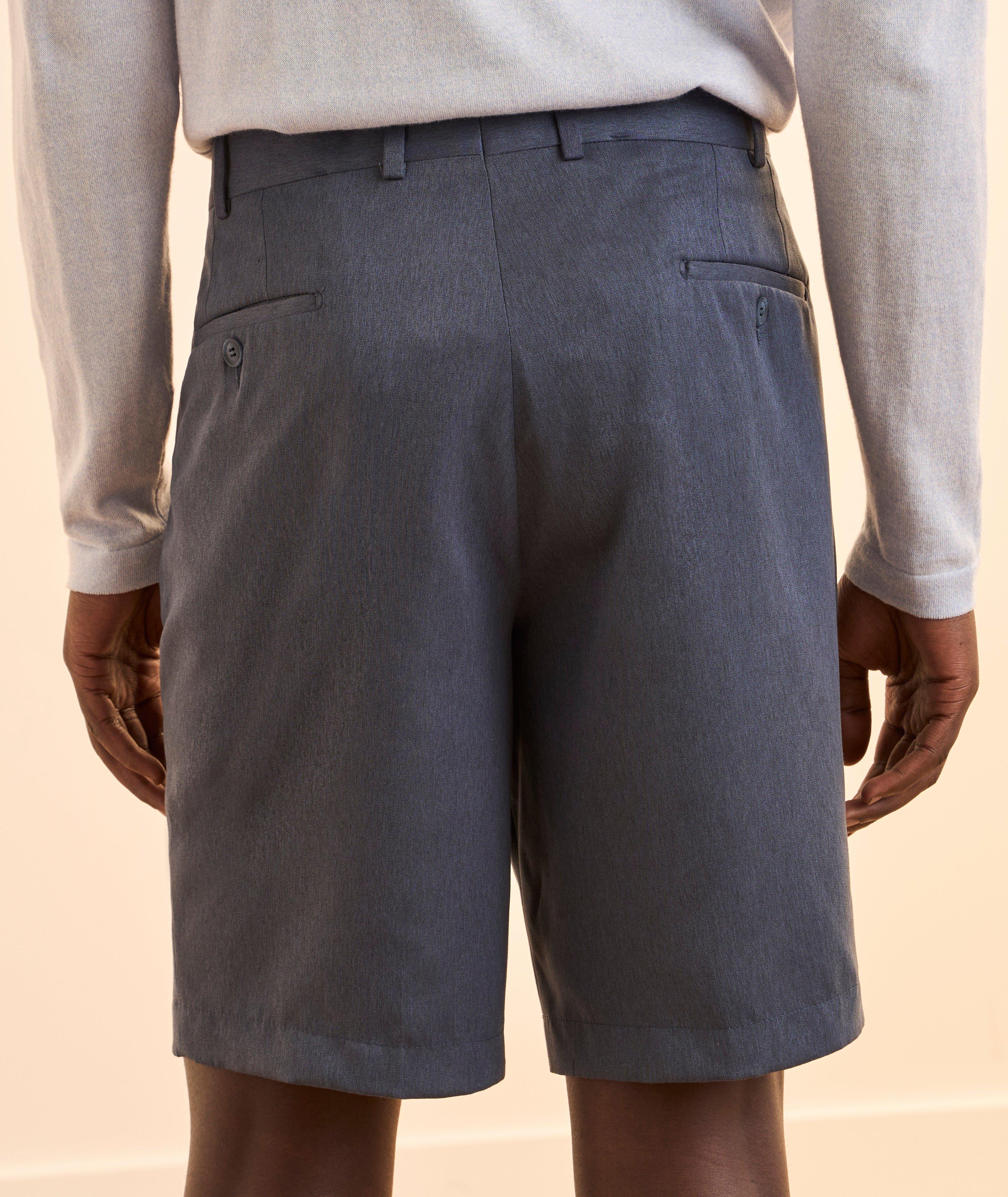 Microfibre Flat-Front Shorts image 2