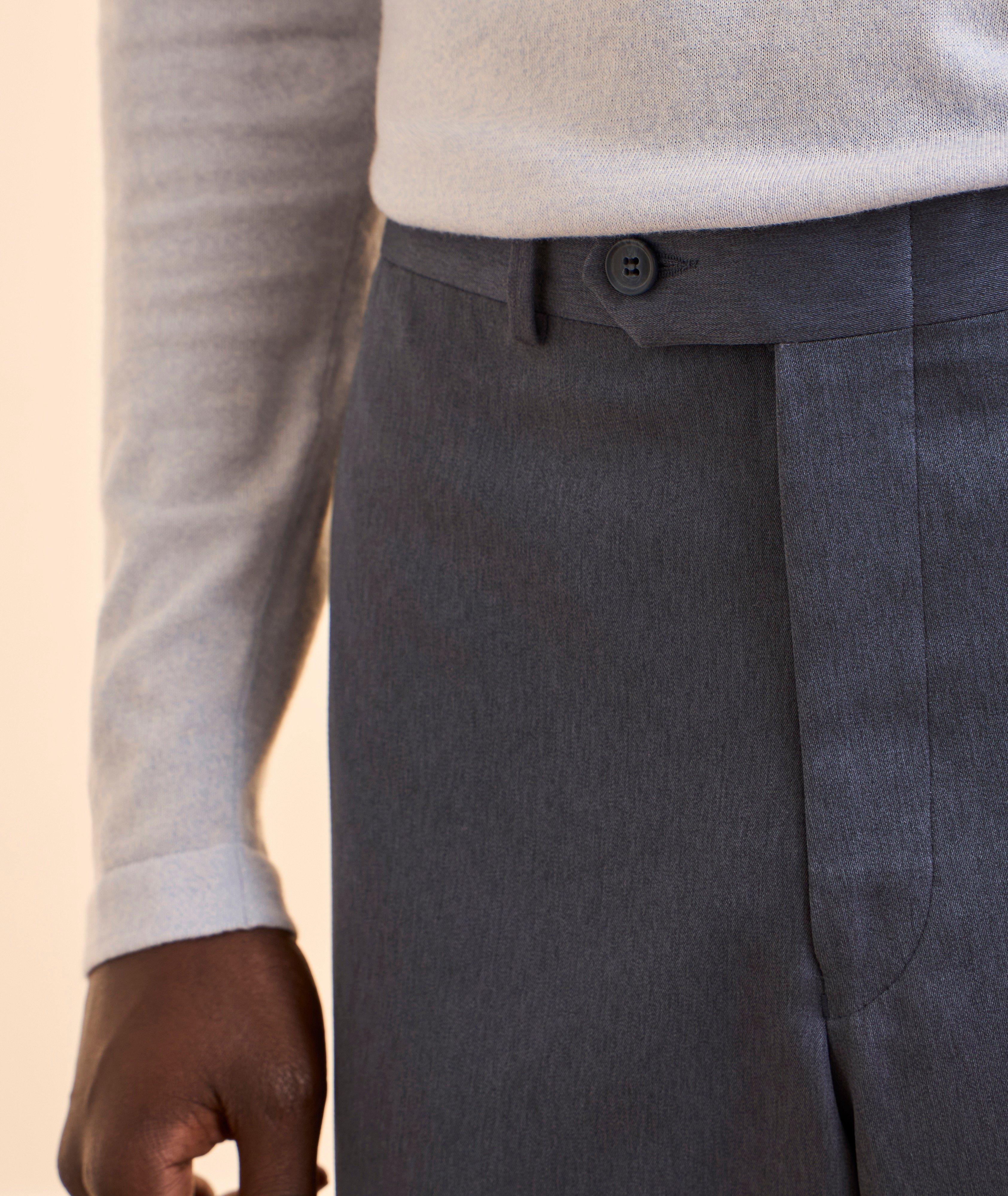 Microfibre Flat-Front Shorts image 3