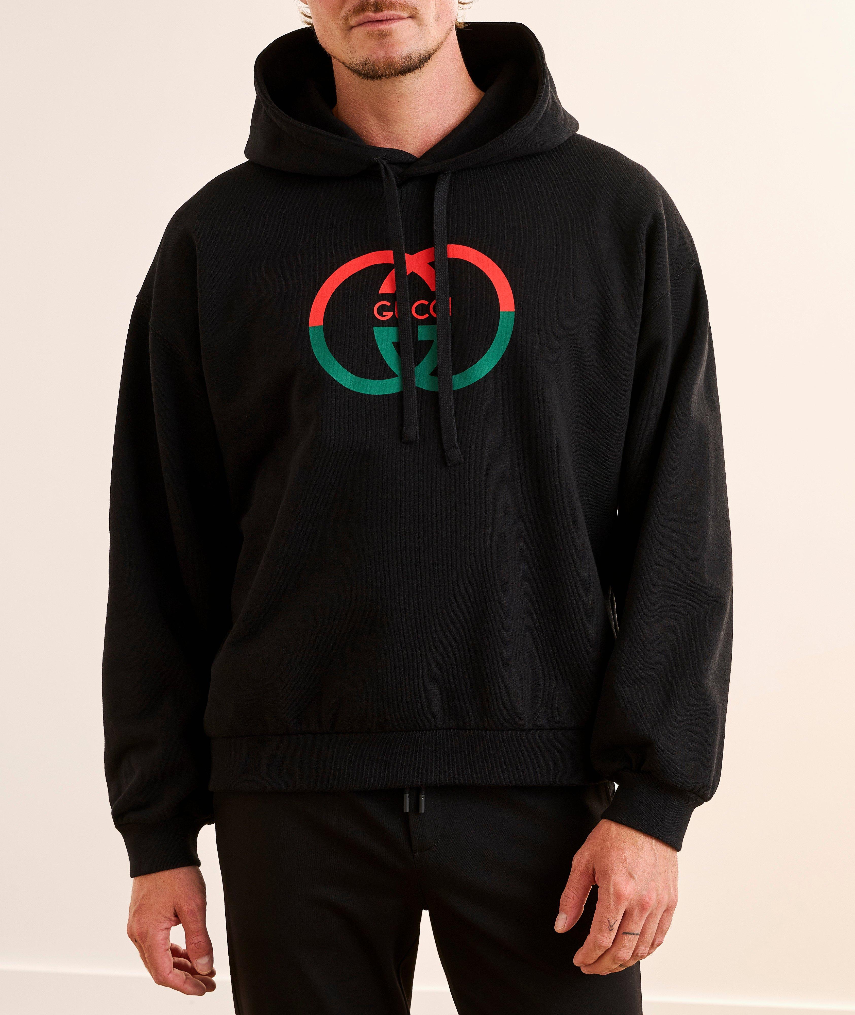 Sweatshirt à capuche jersey coton logo image 1