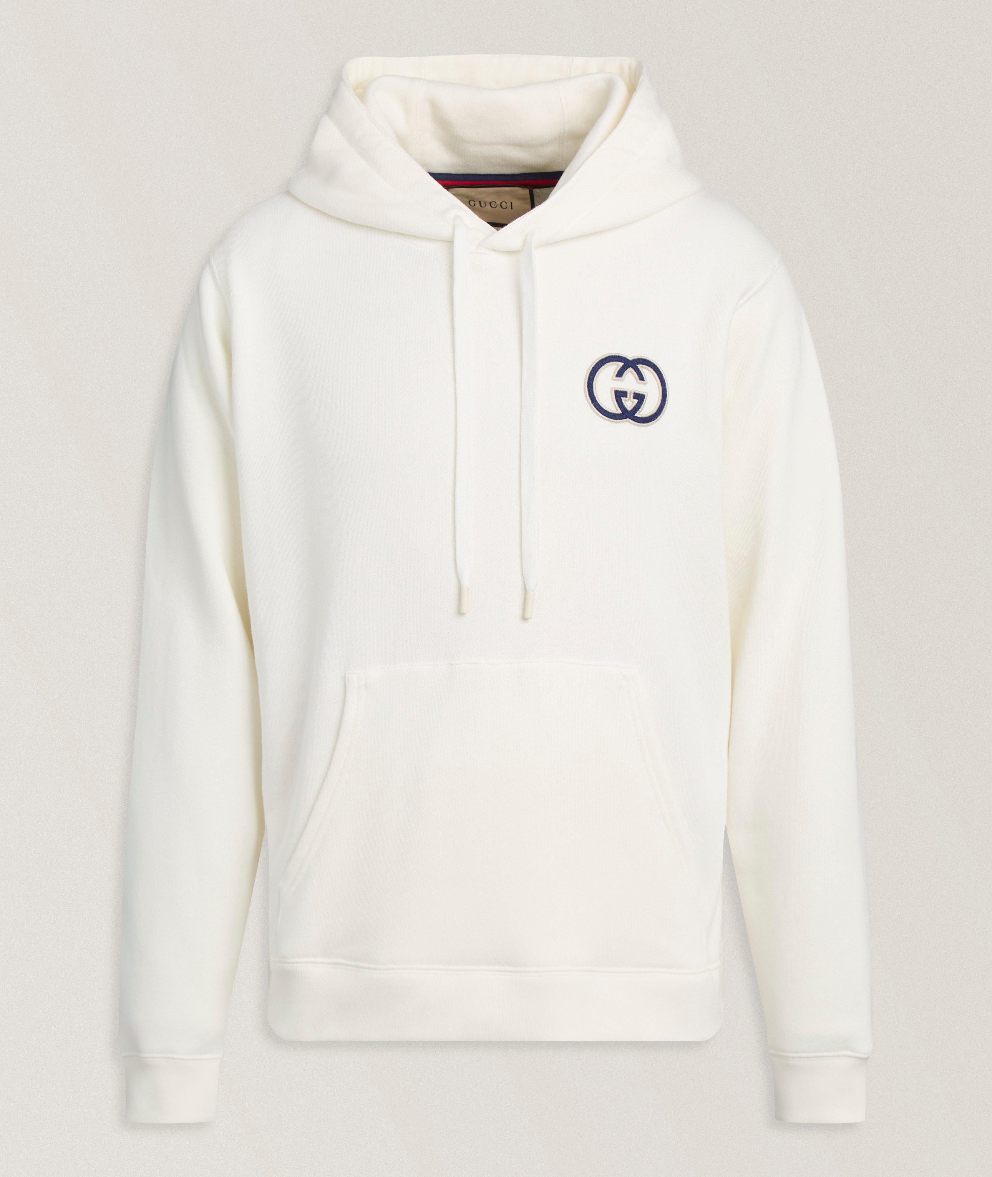 Gucci Logo Appliqué Cotton Hooded Sweater