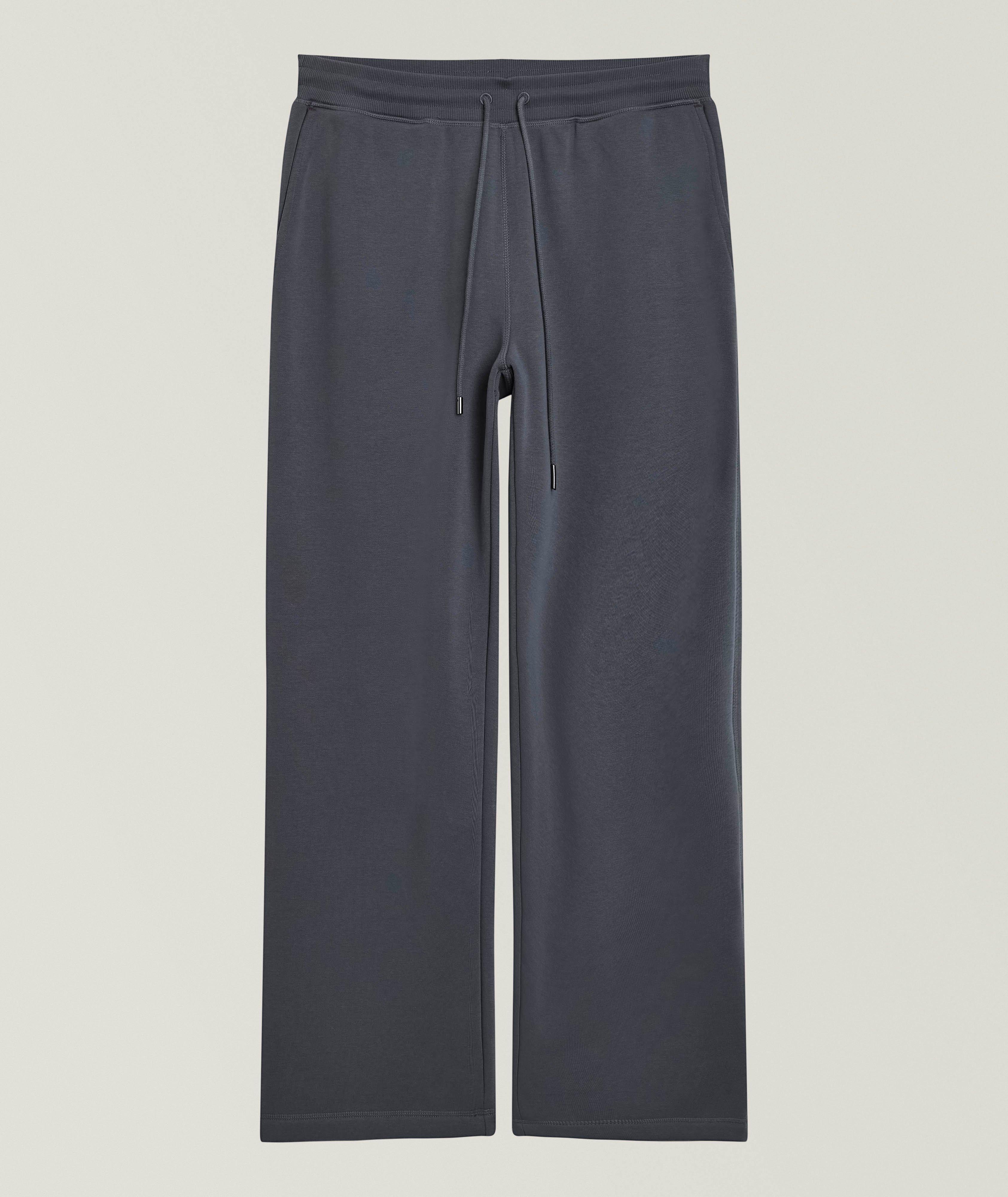 Daniel Buchler Pantalon De Survêtement Jambes-Larges Velours-Doublé En Bleu | Taille Homme TTG
