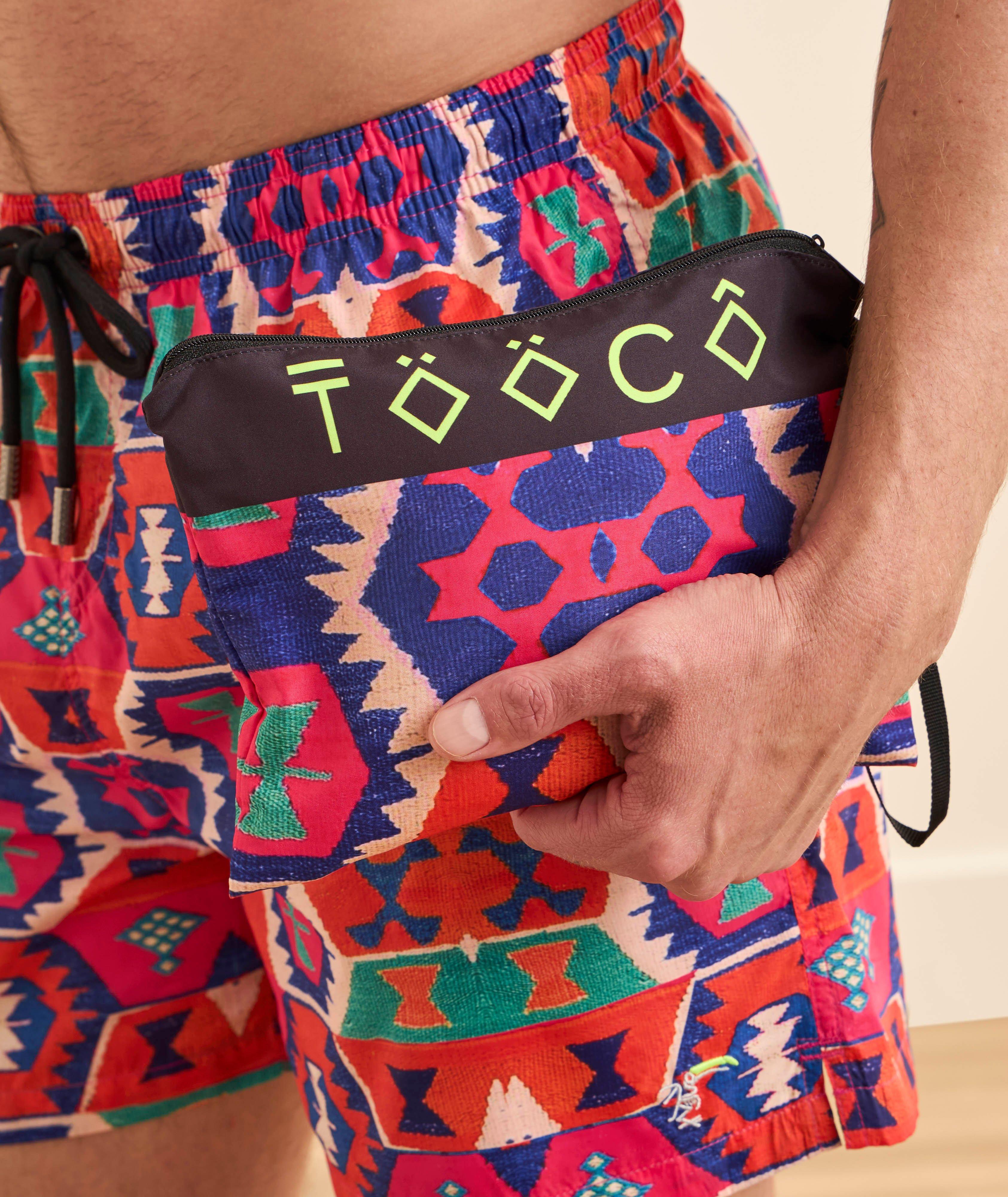 Aztec Geometric Printed Swim Shorts image 3