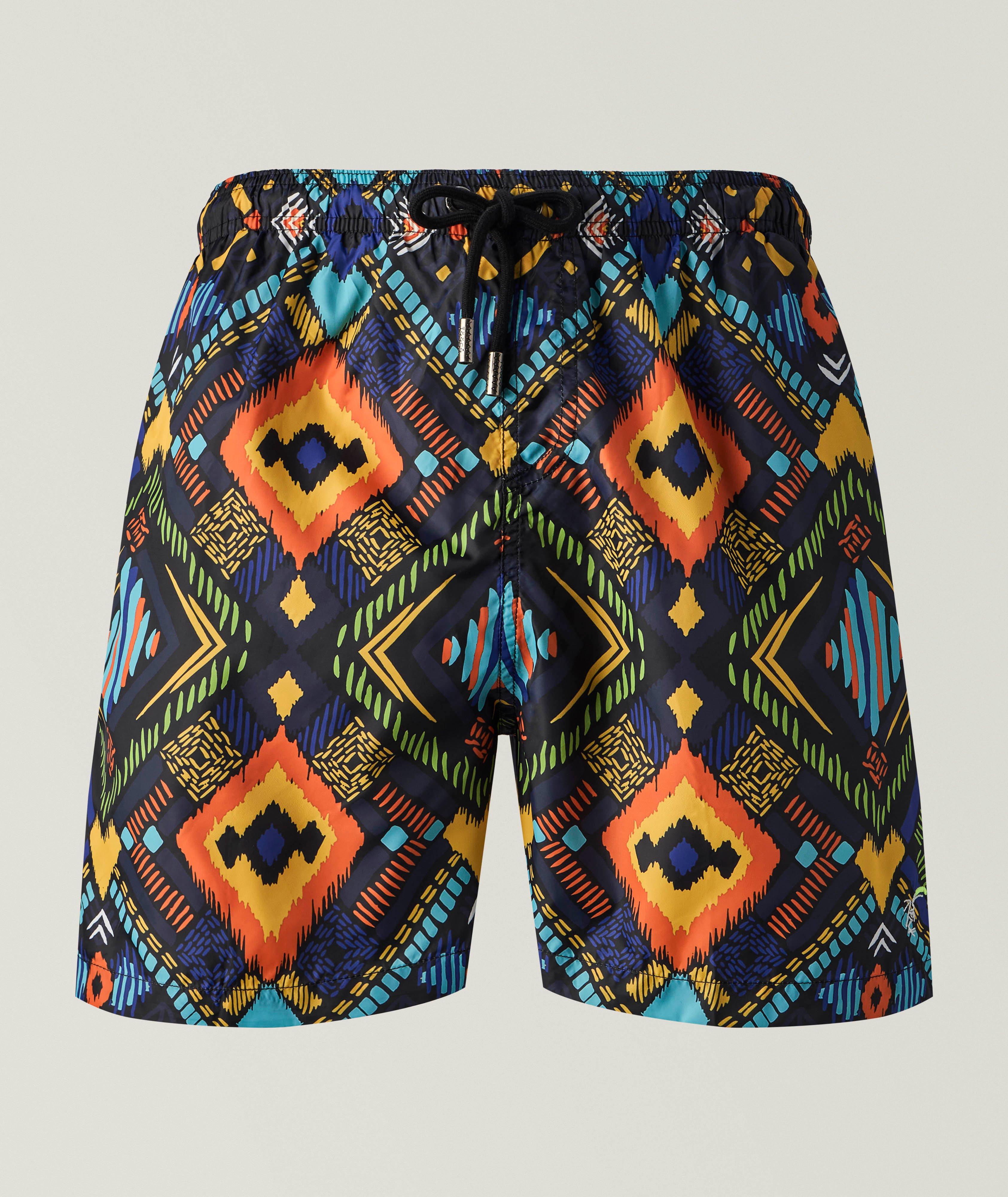 TooCo Tahiti Geometric Printed Swim Shorts