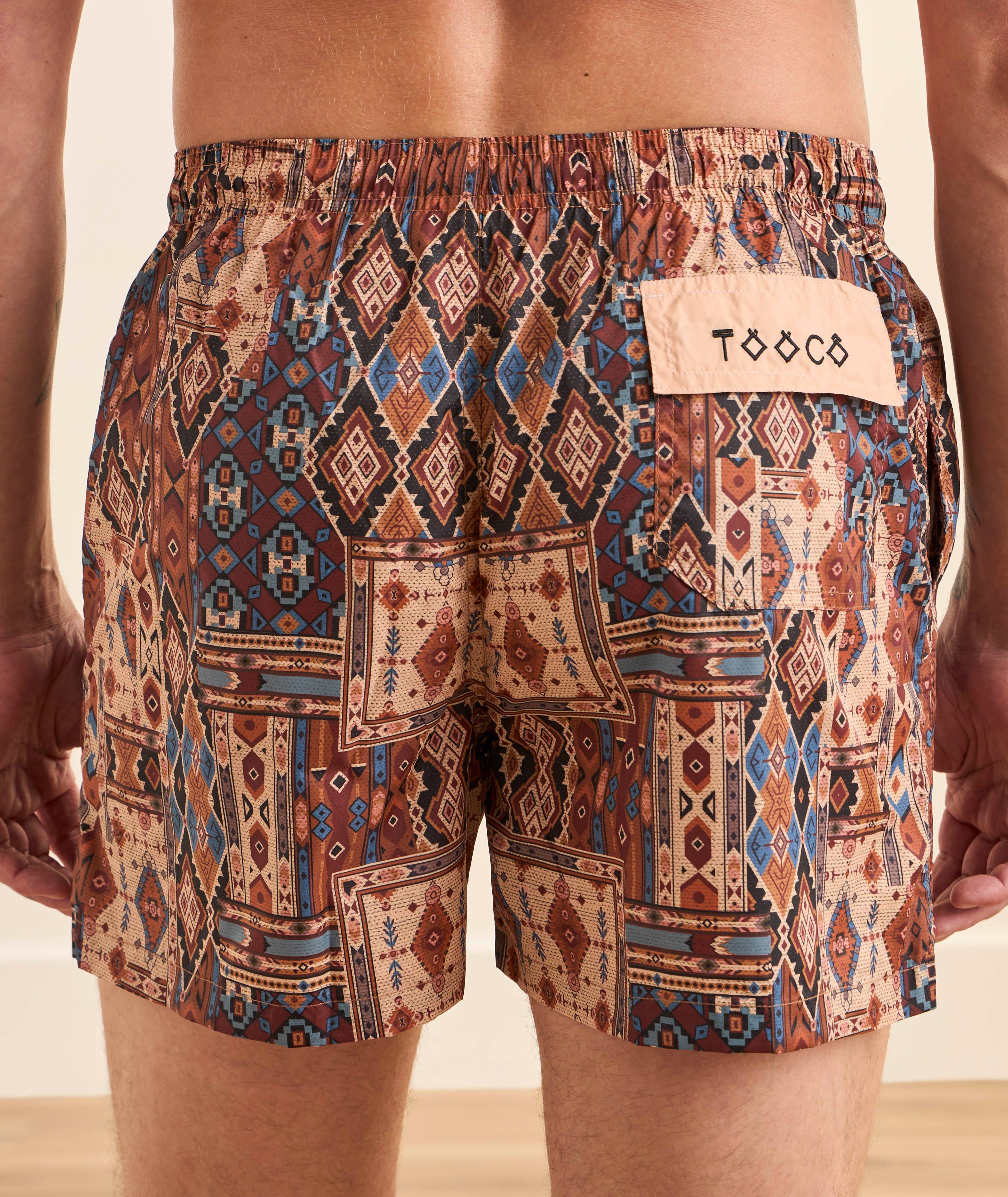 Patchwork Printed Swim Shorts image 2