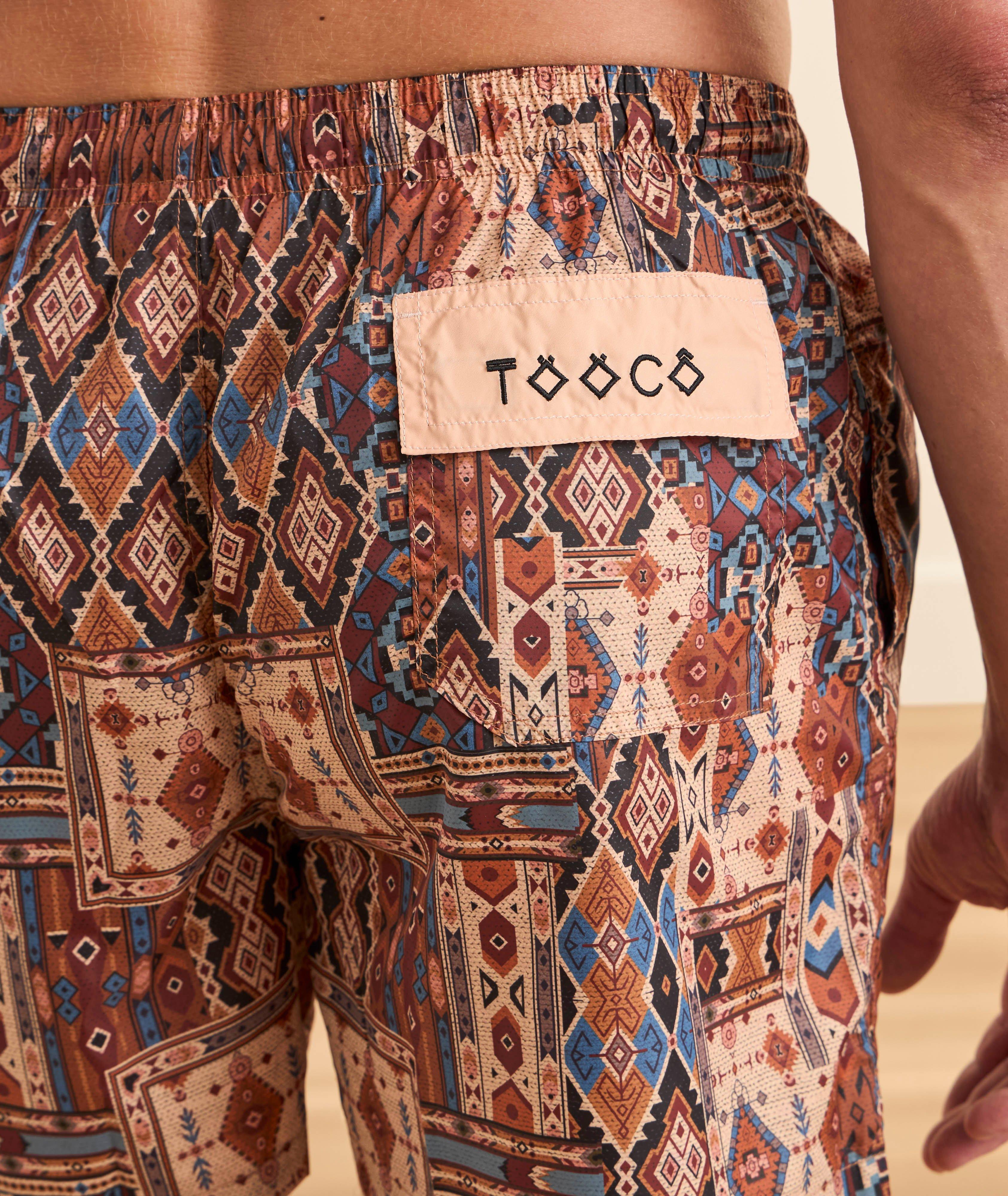Patchwork Printed Swim Shorts image 4