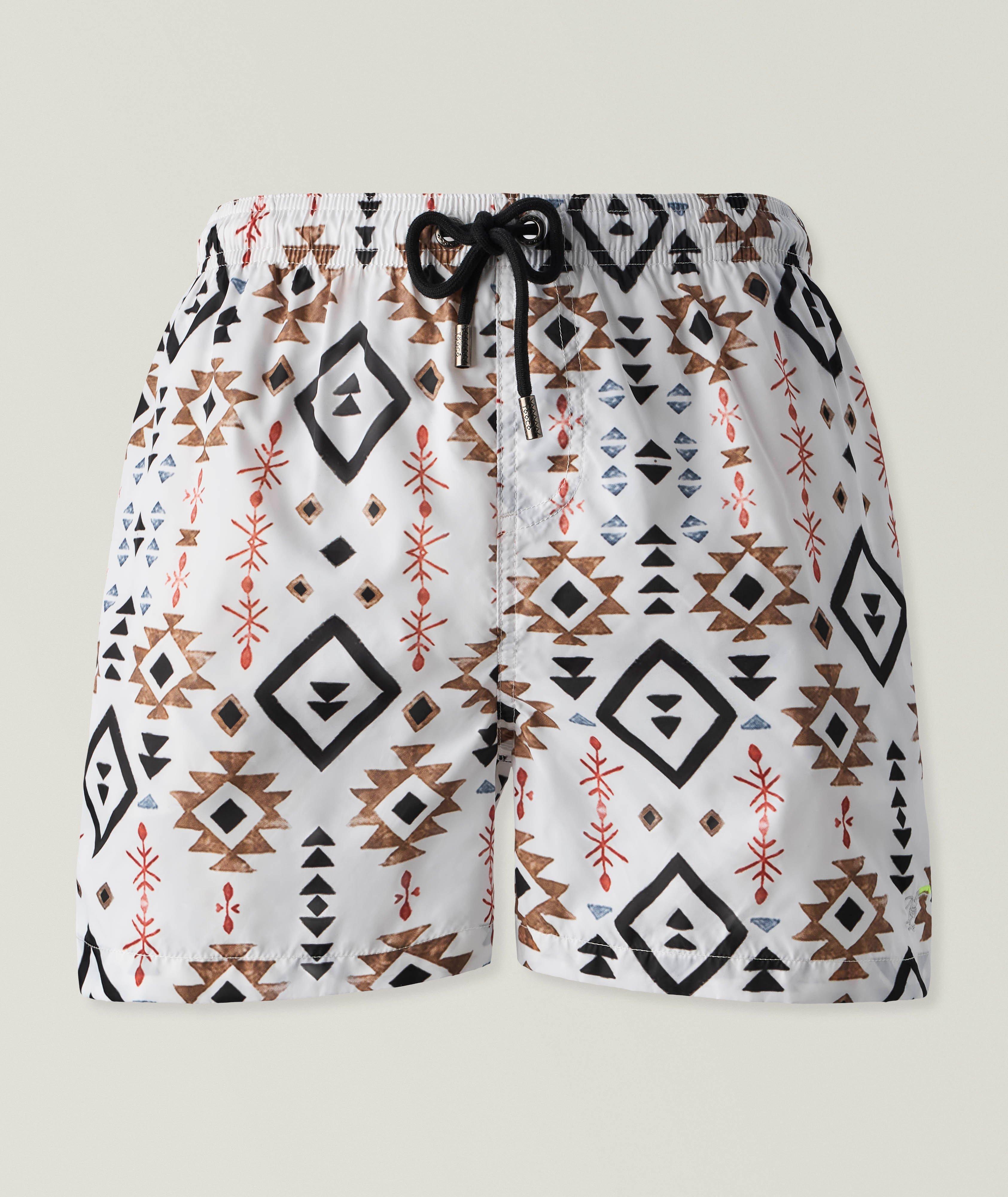 TooCo Tribal Geometric Printed Swim Shorts