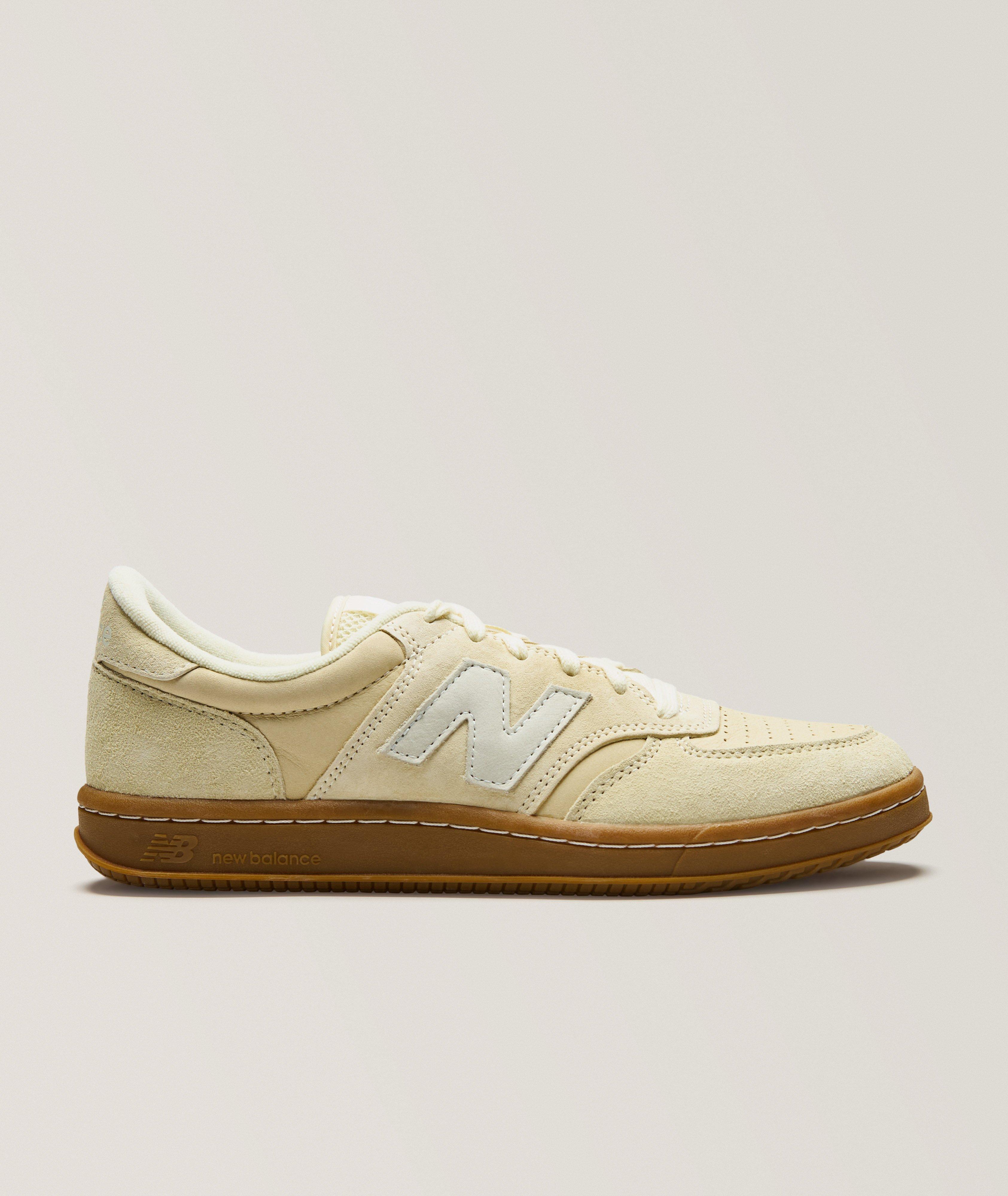 New Balance Chaussures Sport En Suède & Cuir Perforés T500 En Jaune | Taille Homme 12
