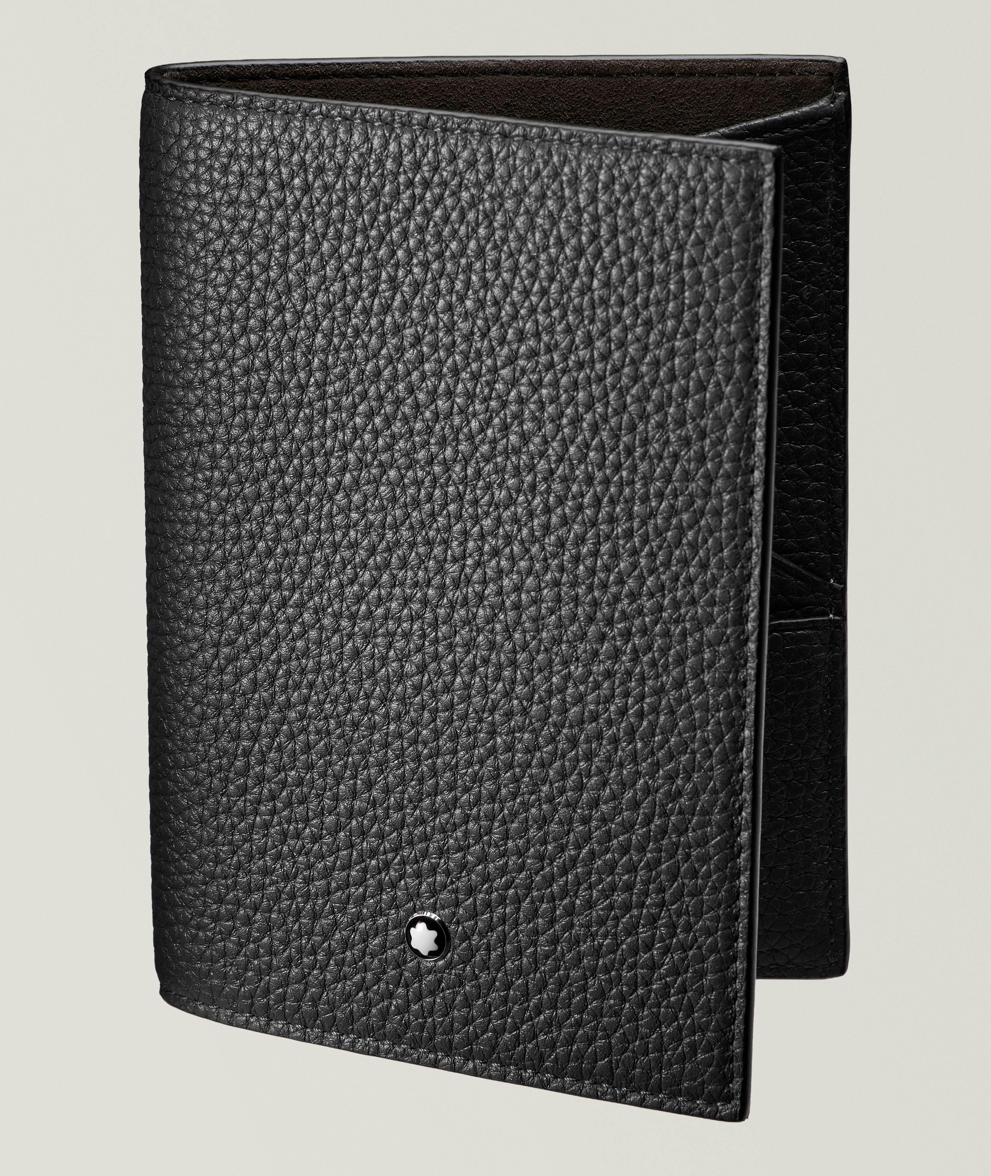 Grained Leather Passport Holder