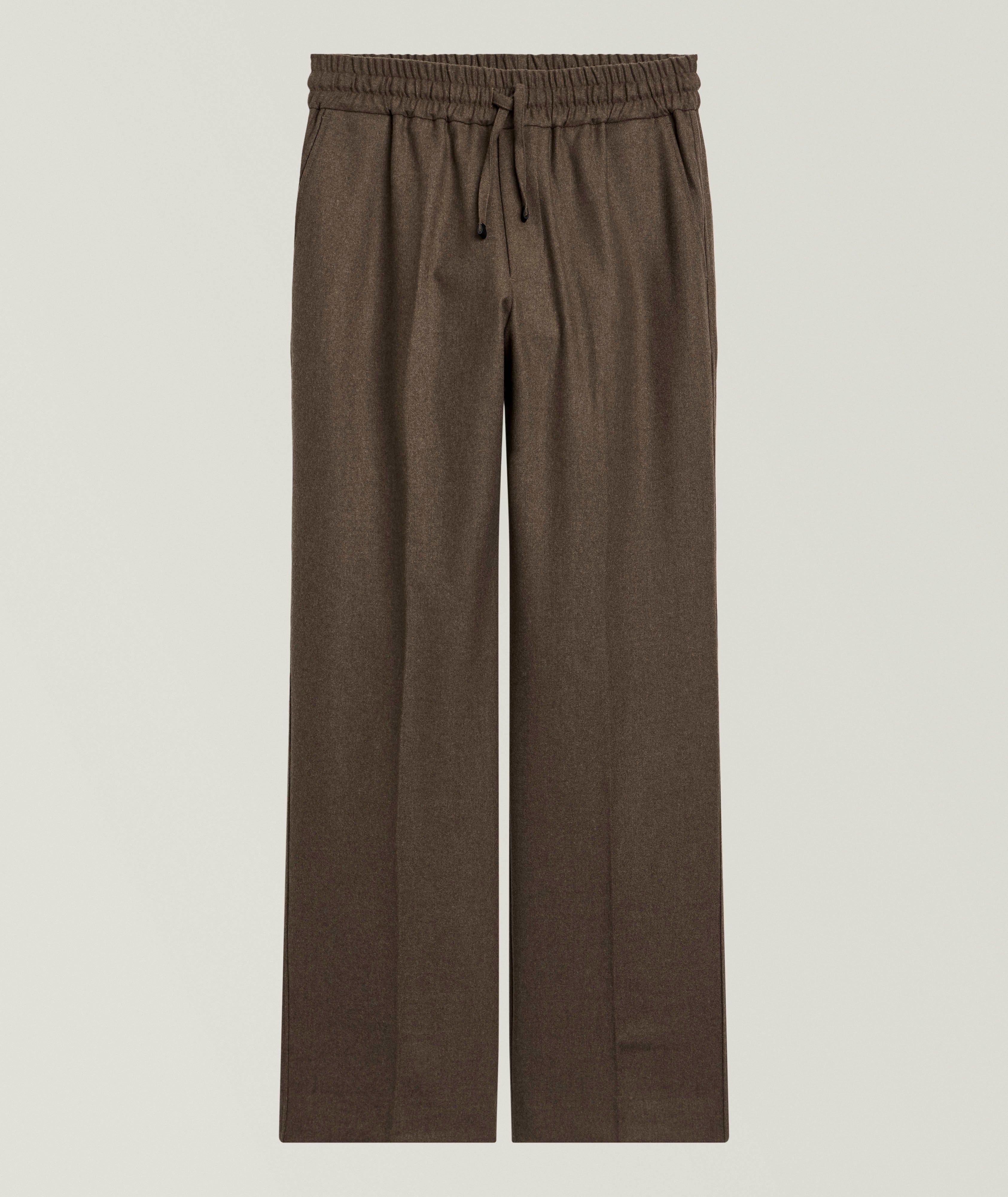 Drôle de Monsieur Pantalon De Survêtement Flanelle Laine-Mélange En Brun | Taille Homme TG