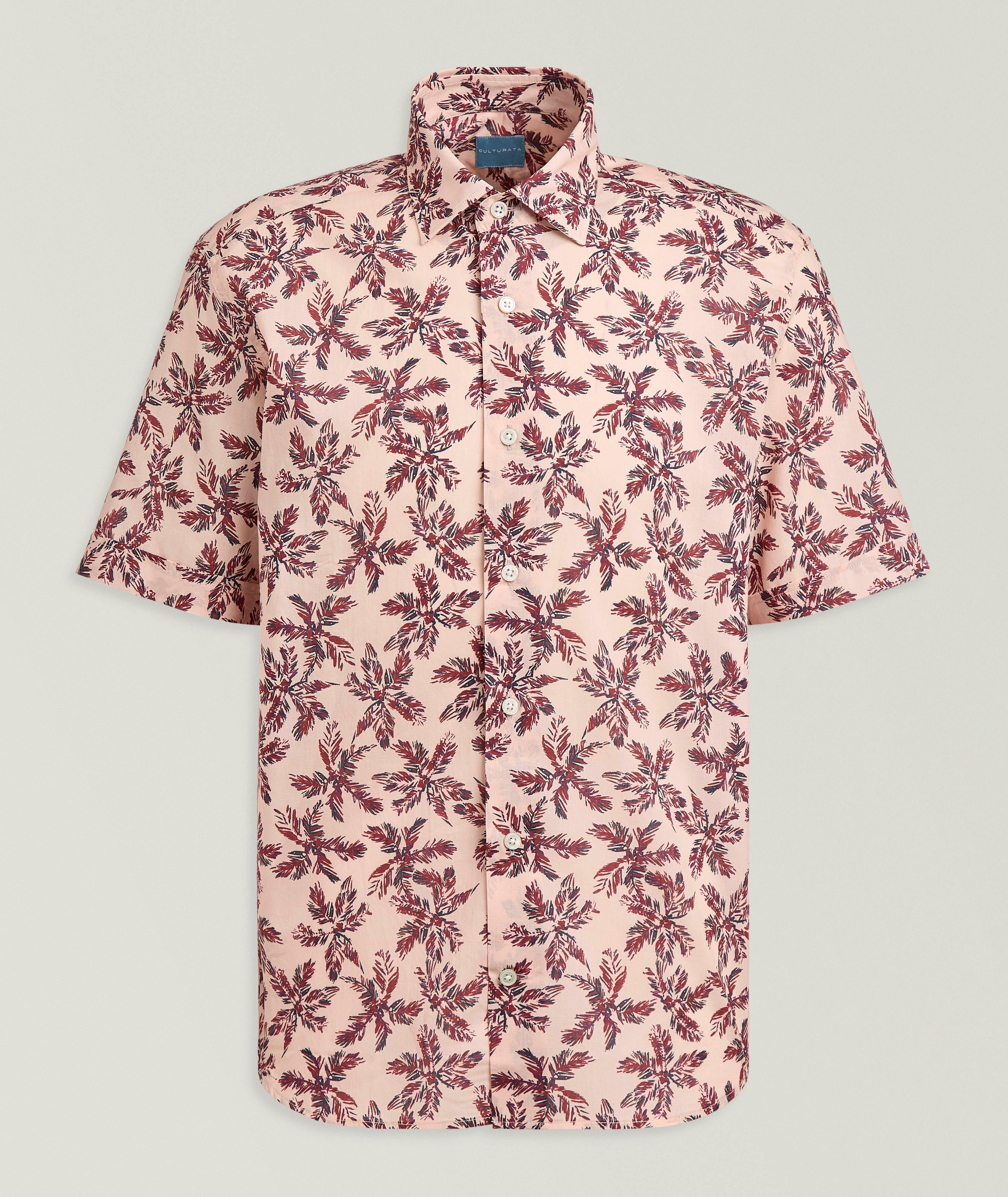 Culturata Contemporary-Fit Palm Albini Cotton Shirt 
