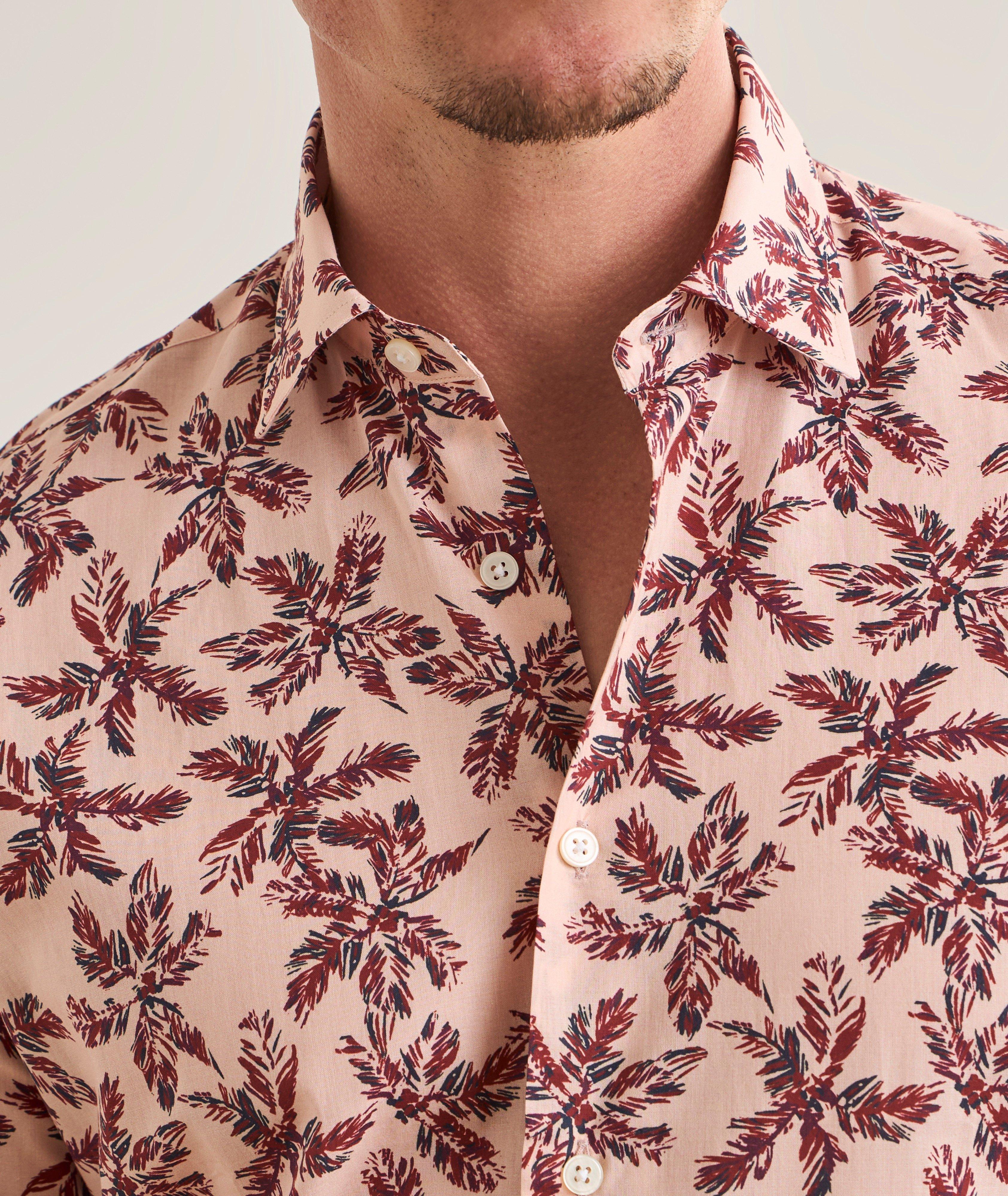 Contemporary-Fit Palm Albini Cotton Shirt  image 2