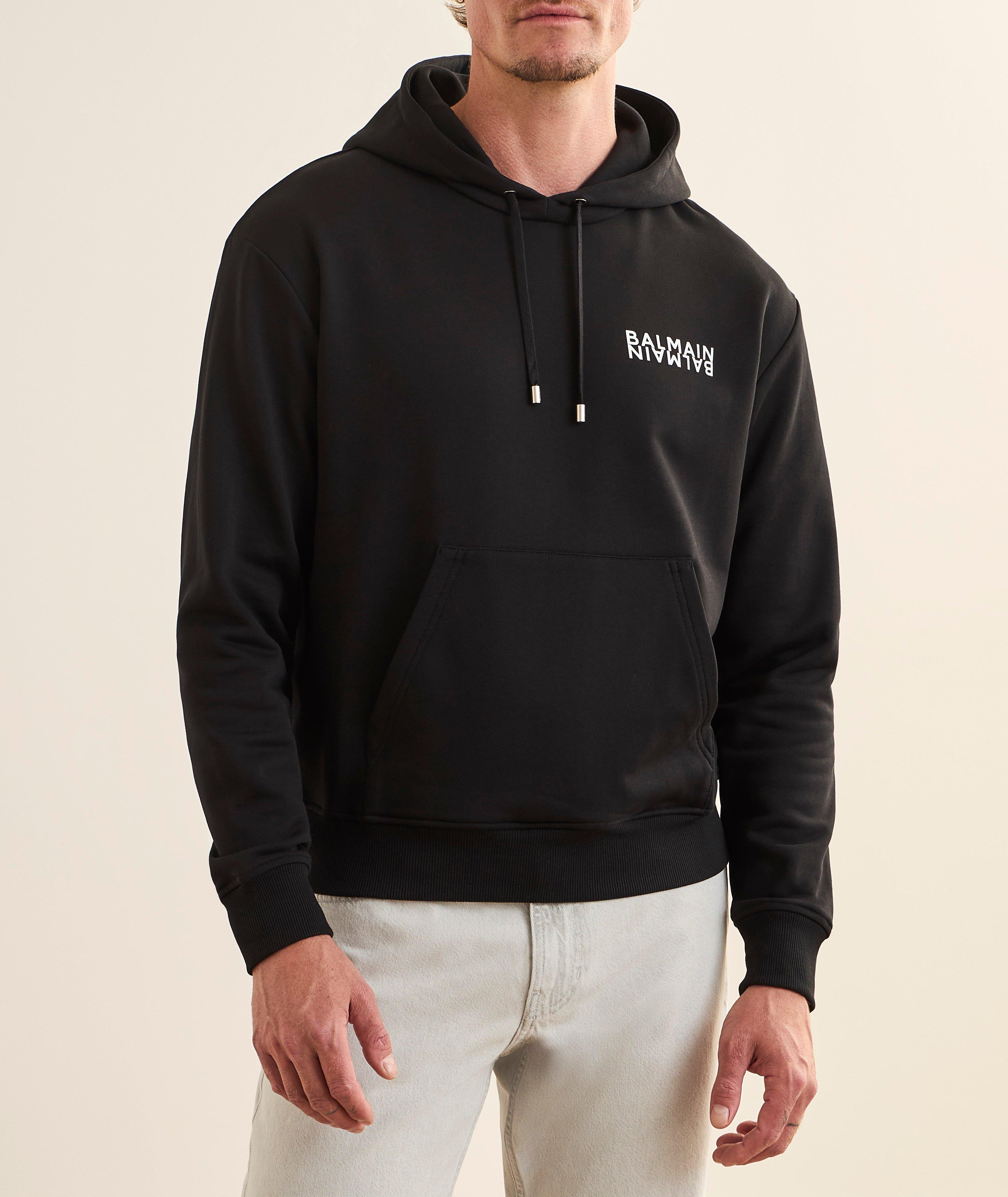 Logo-Print Cotton Hooded Sweatshirt image 1