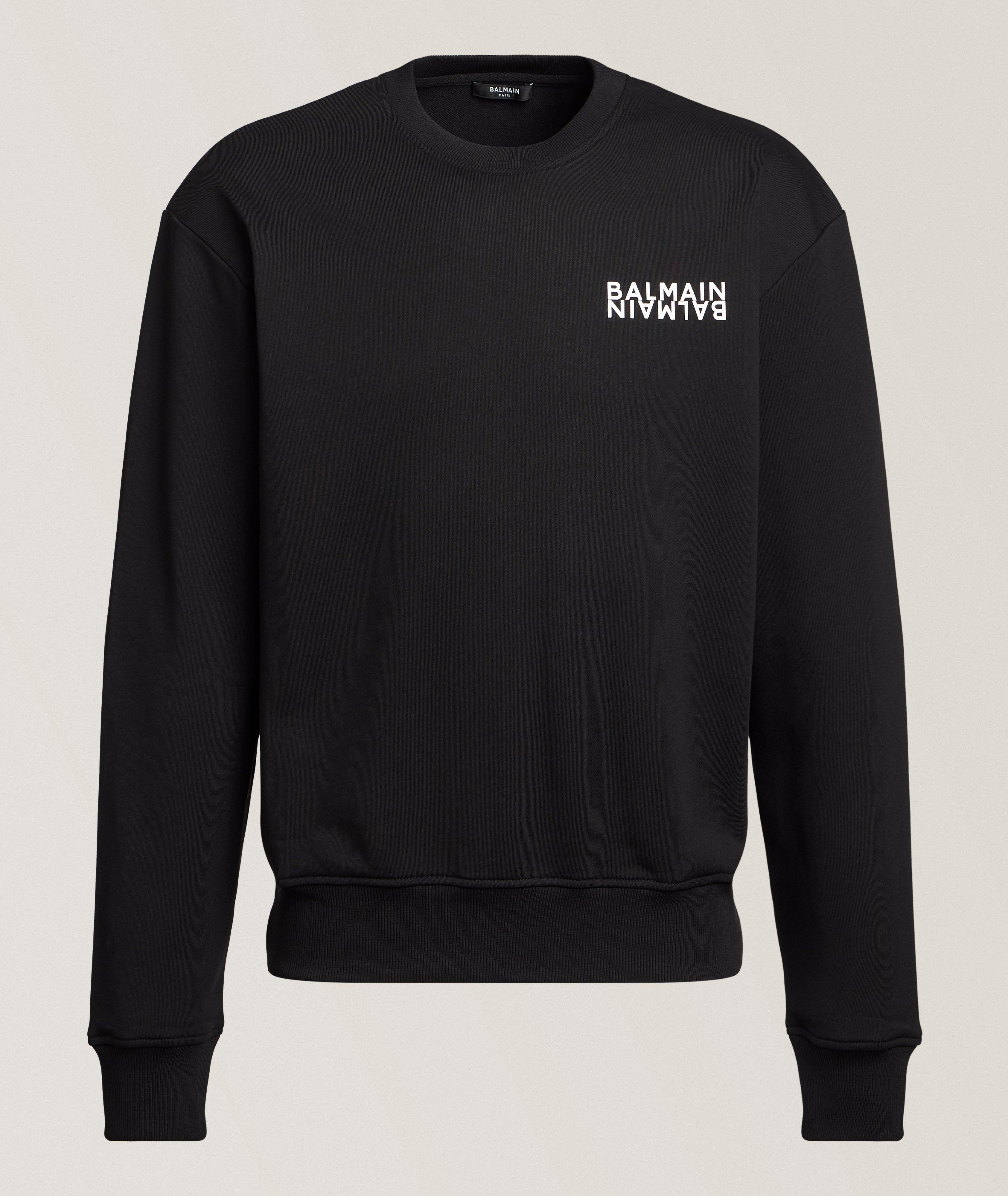 Balmain Logo-Print Cotton Sweatshirt 