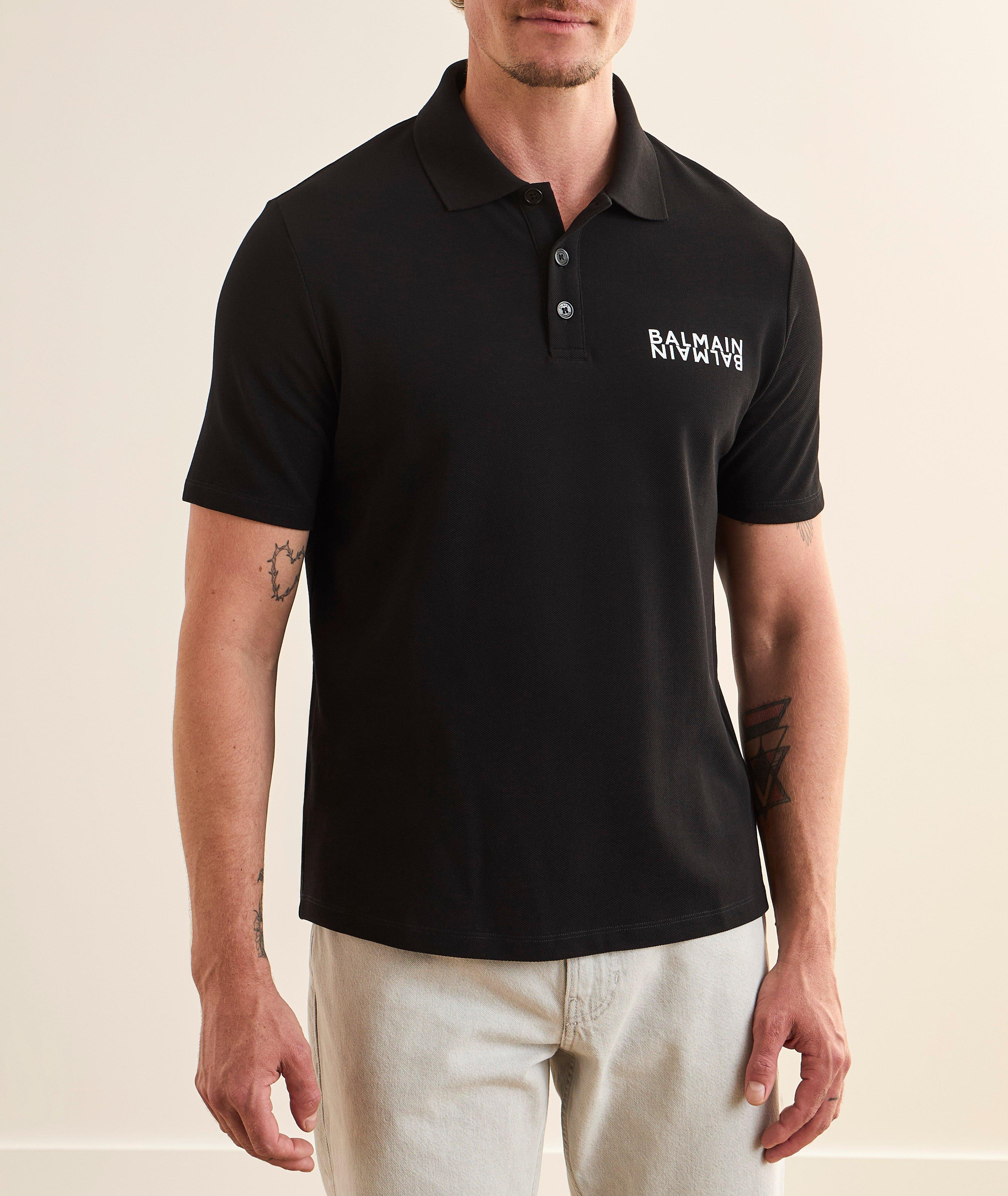 Logo-Print Cotton Piqué Polo  image 1